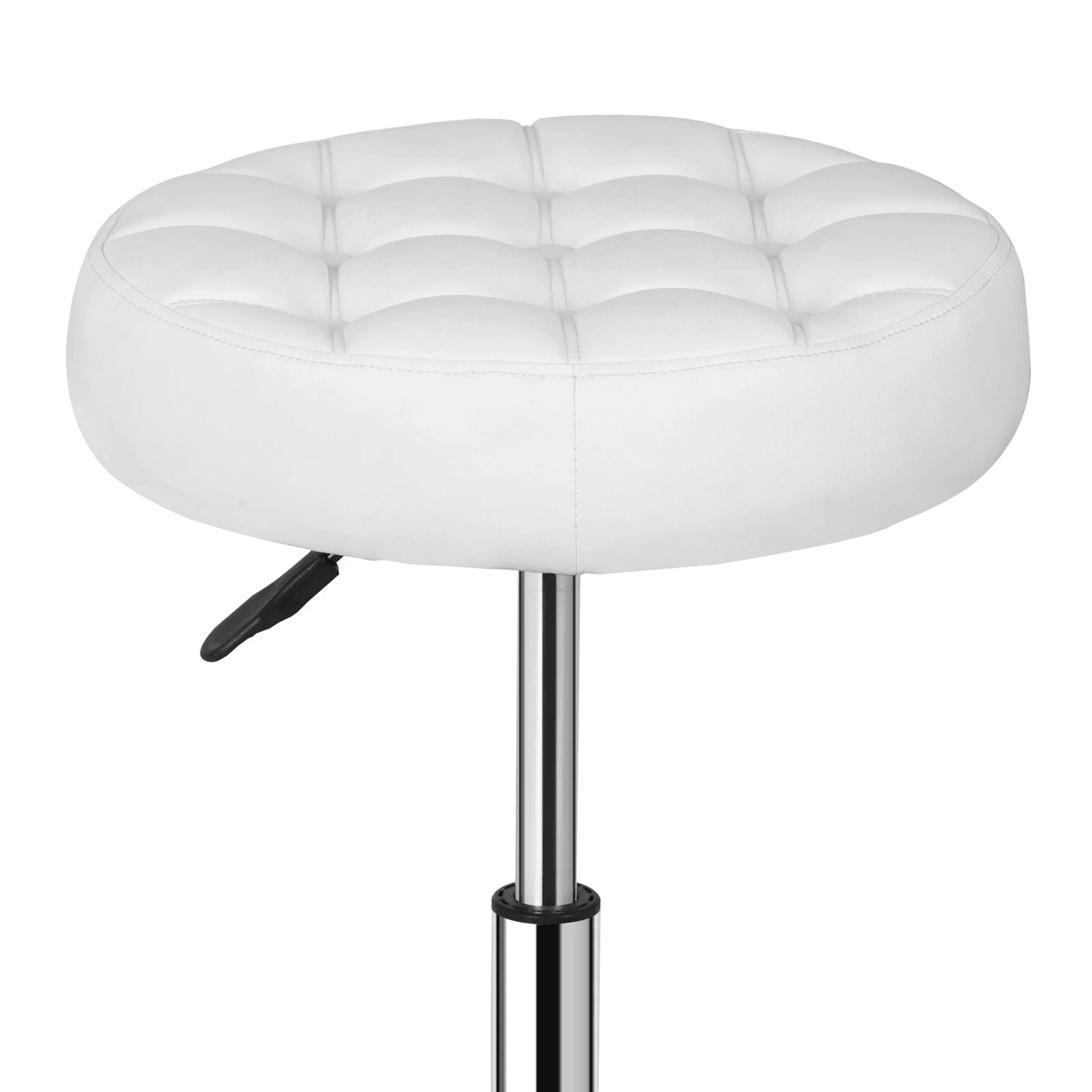 PU Leather Swivel Makeup Stool Adjustable Round Ottoman Vanity Stool Chair 6