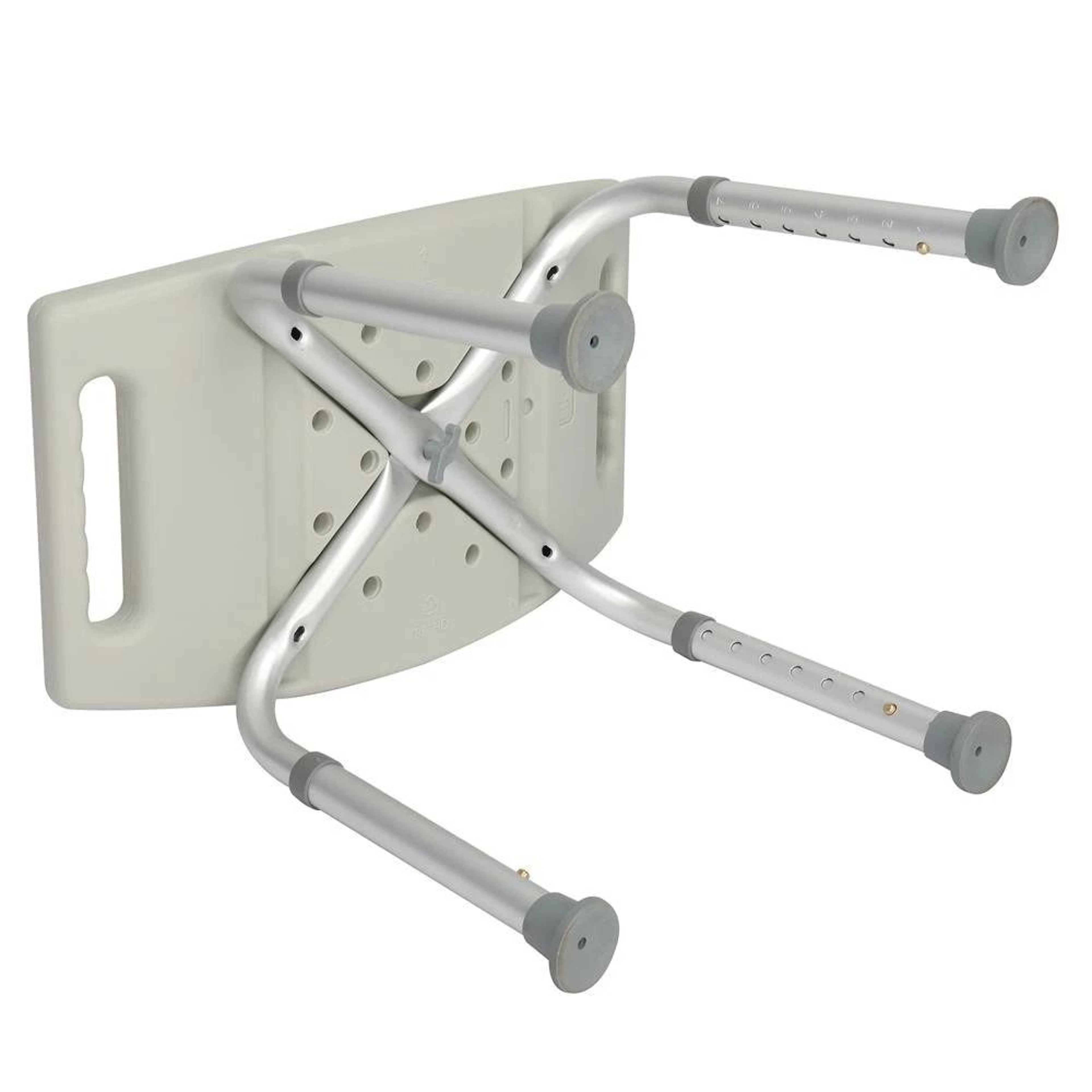 Adjustable Grey Bath Shower Chair Medical Bench For Bathtub 7 Height Stool Seat 2