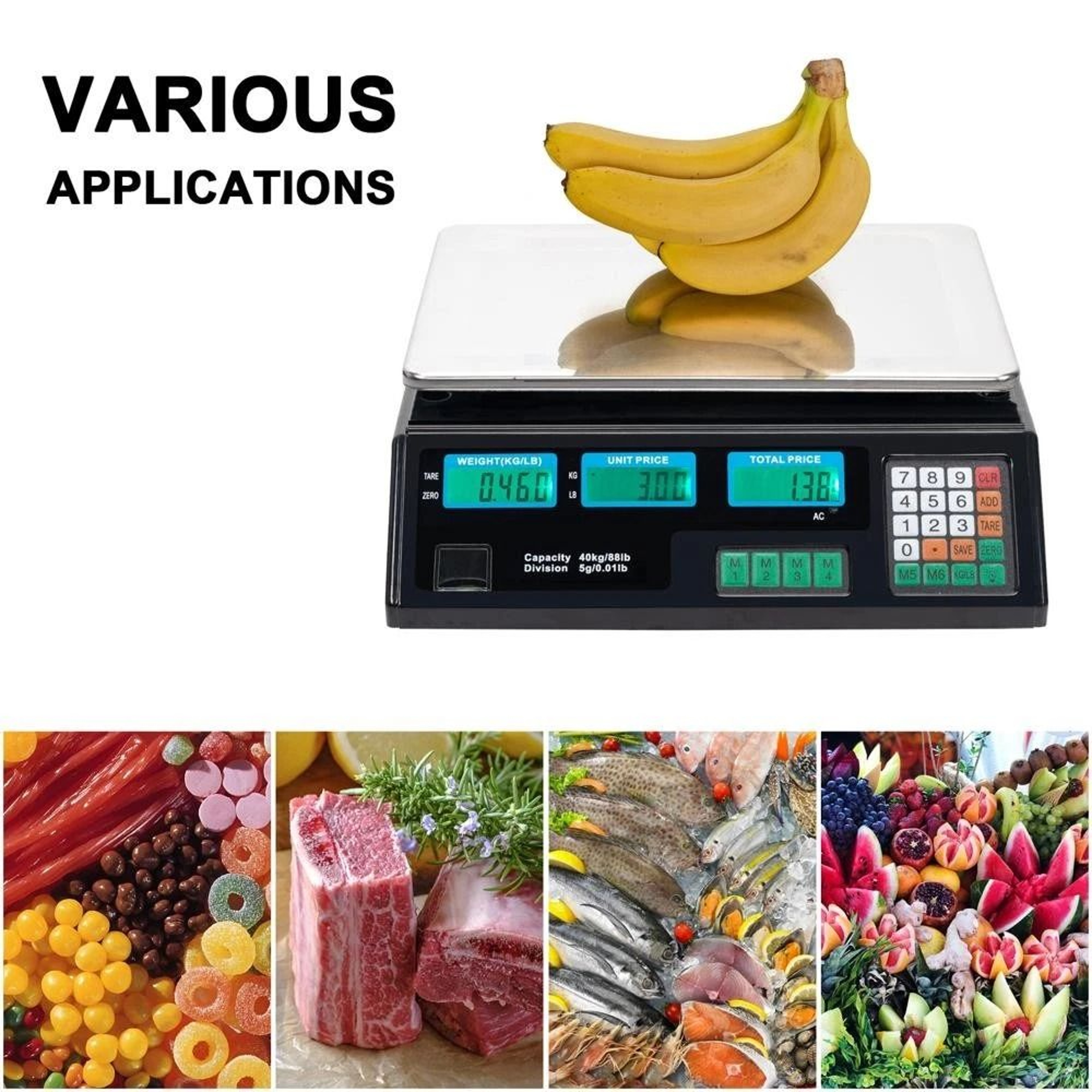 Price Computing Food New Digital Weight Scale For Meat Produce Deli Market 10