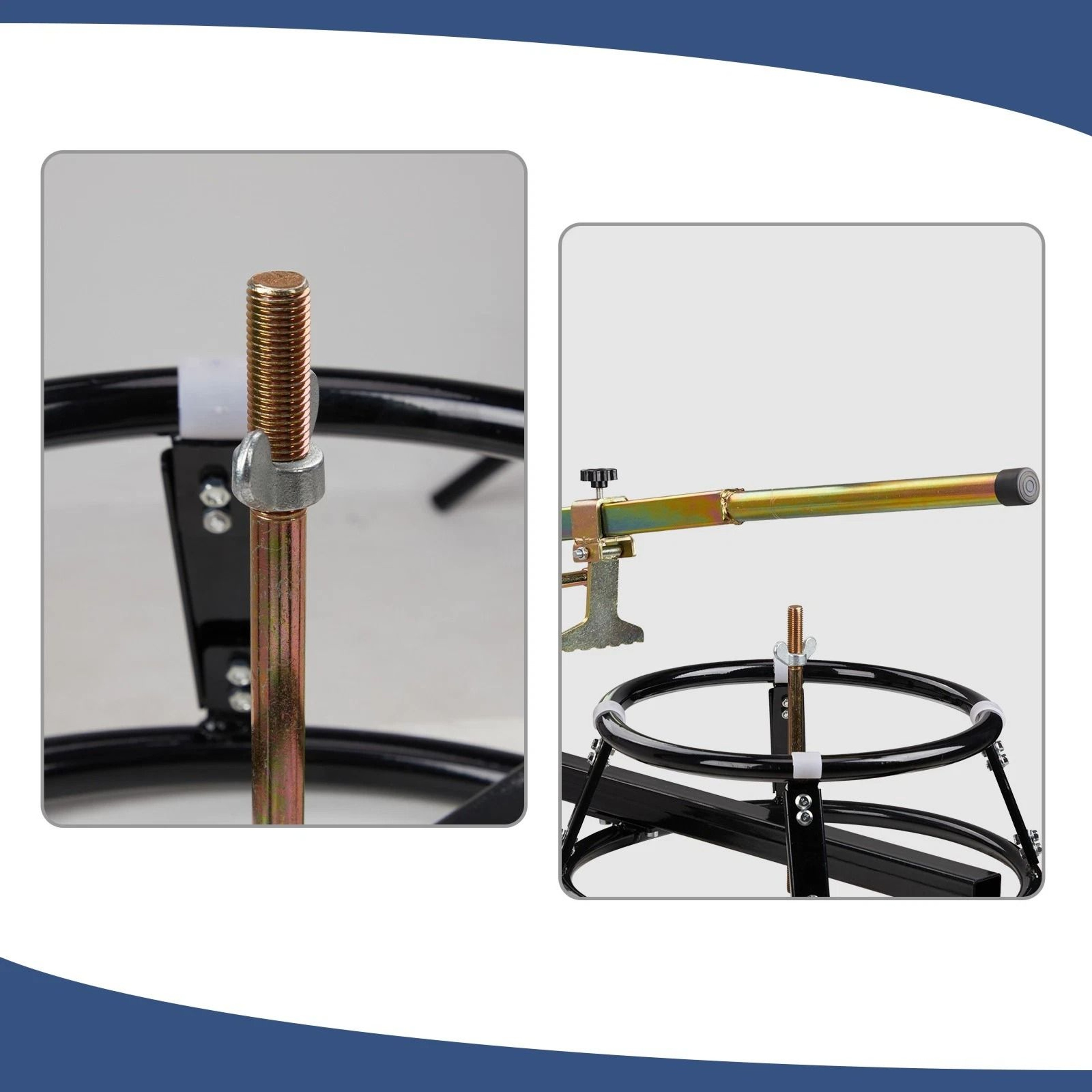 Motorcycle Tire Changing Stand With Bead Breaker Portable HeavyDuty Efficient 6
