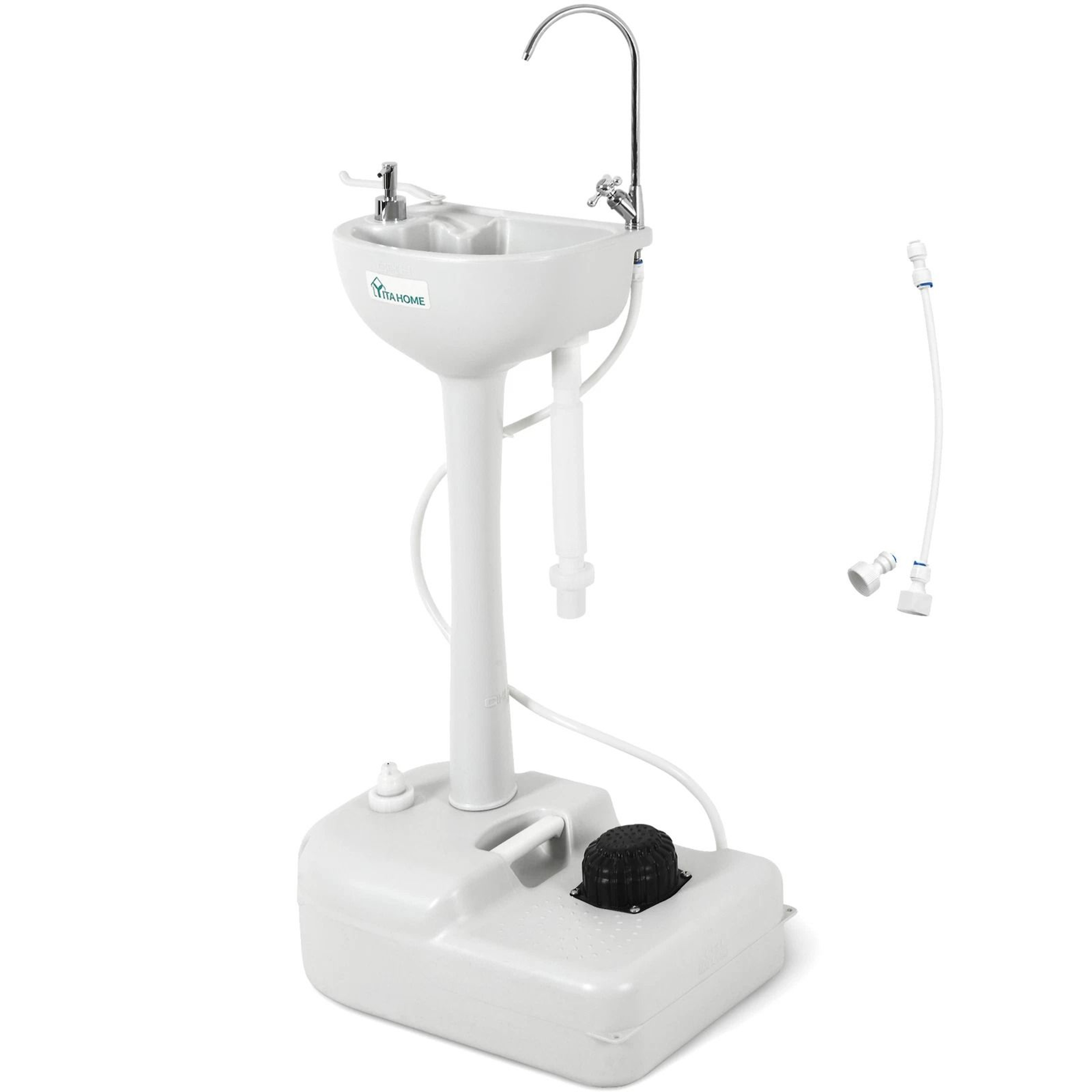 Portable Camping Sink Hand Washing Wash Basin Stand Wheel  Upgrated Outdoor Solution For Cleanlines 6