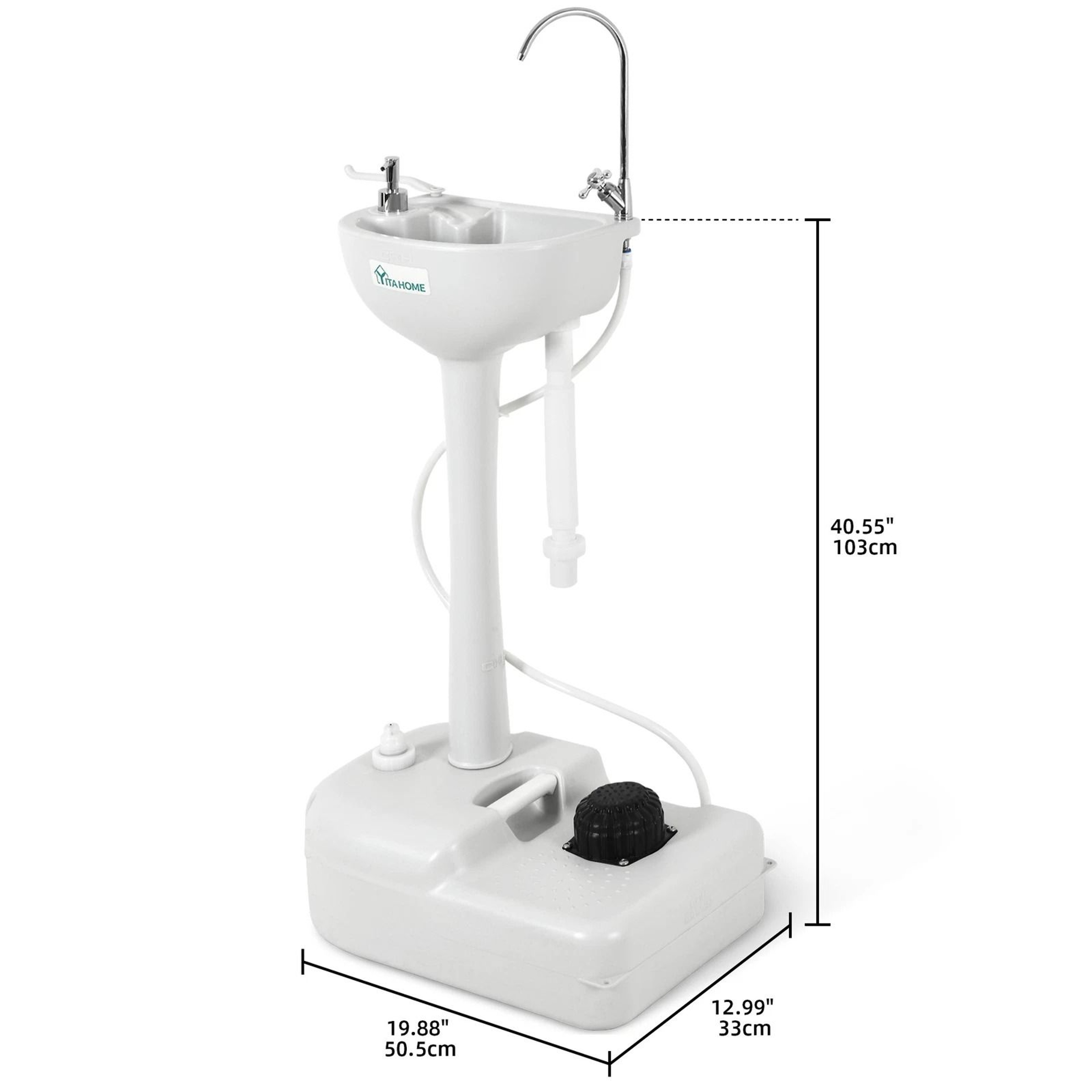 Portable Camping Sink Hand Washing Wash Basin Stand Wheel  Upgrated Outdoor Solution For Cleanlines 3
