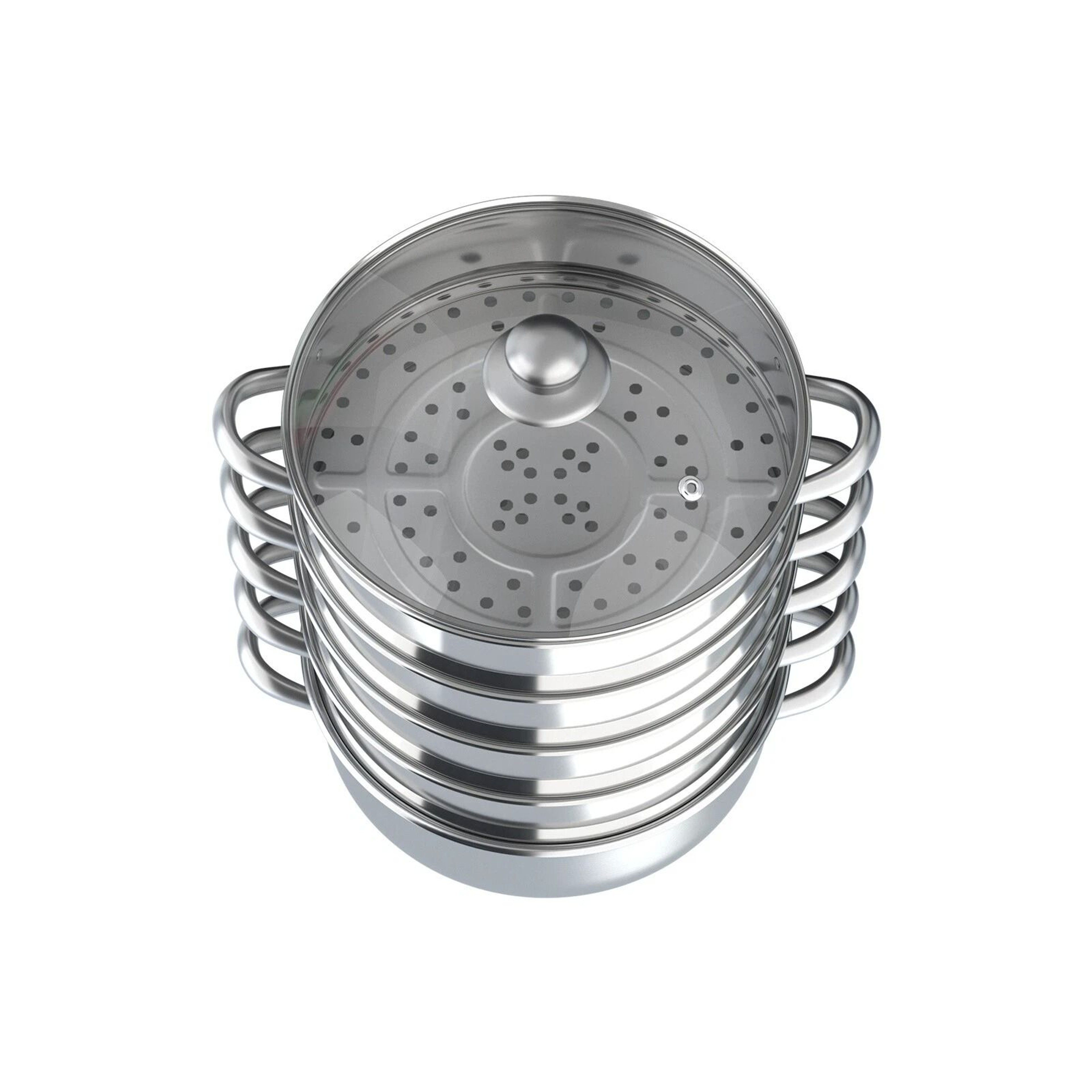 Versatile 5Tier Stainless Steel Steamer For Home  Commercial Cooking 9