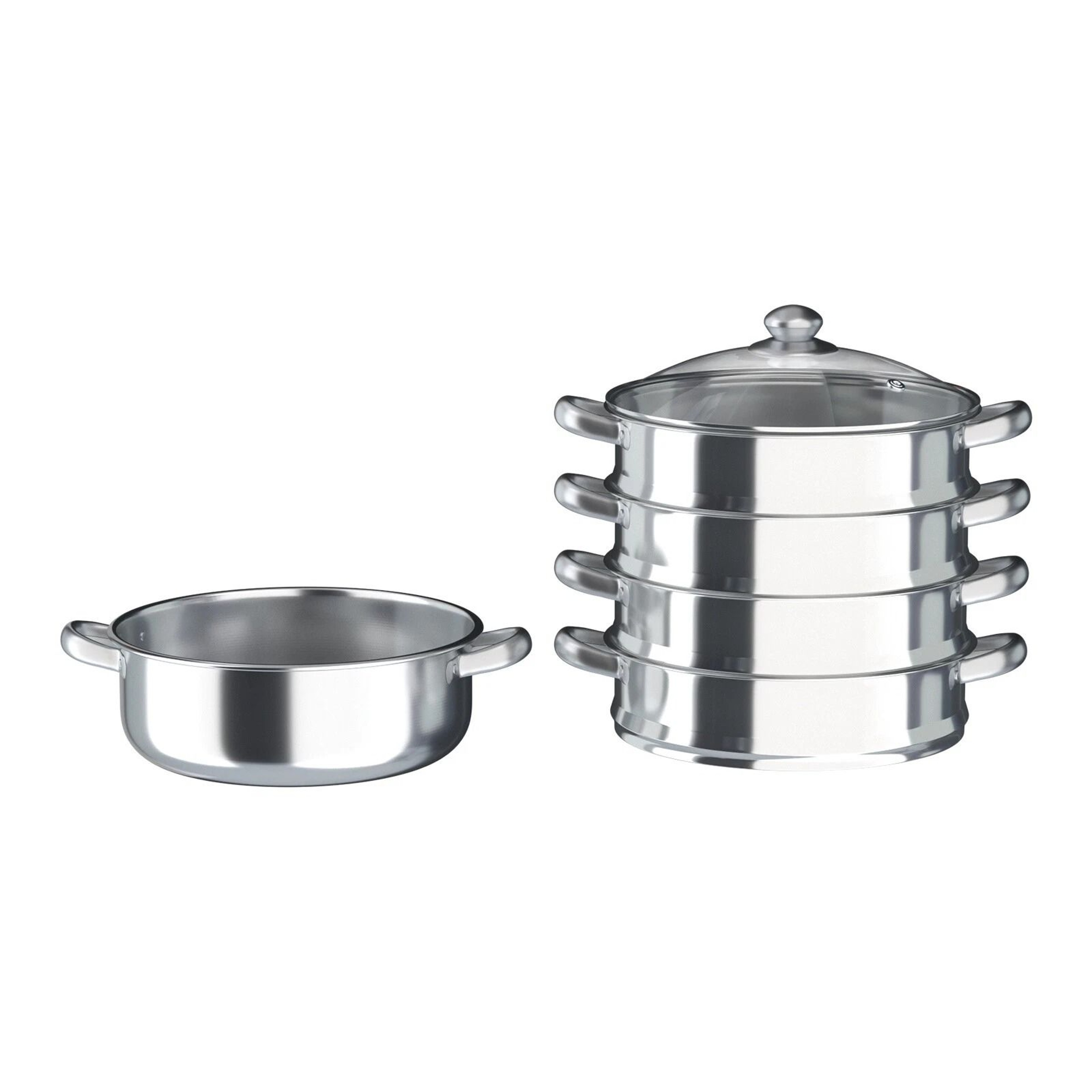 Versatile 5Tier Stainless Steel Steamer For Home  Commercial Cooking 4