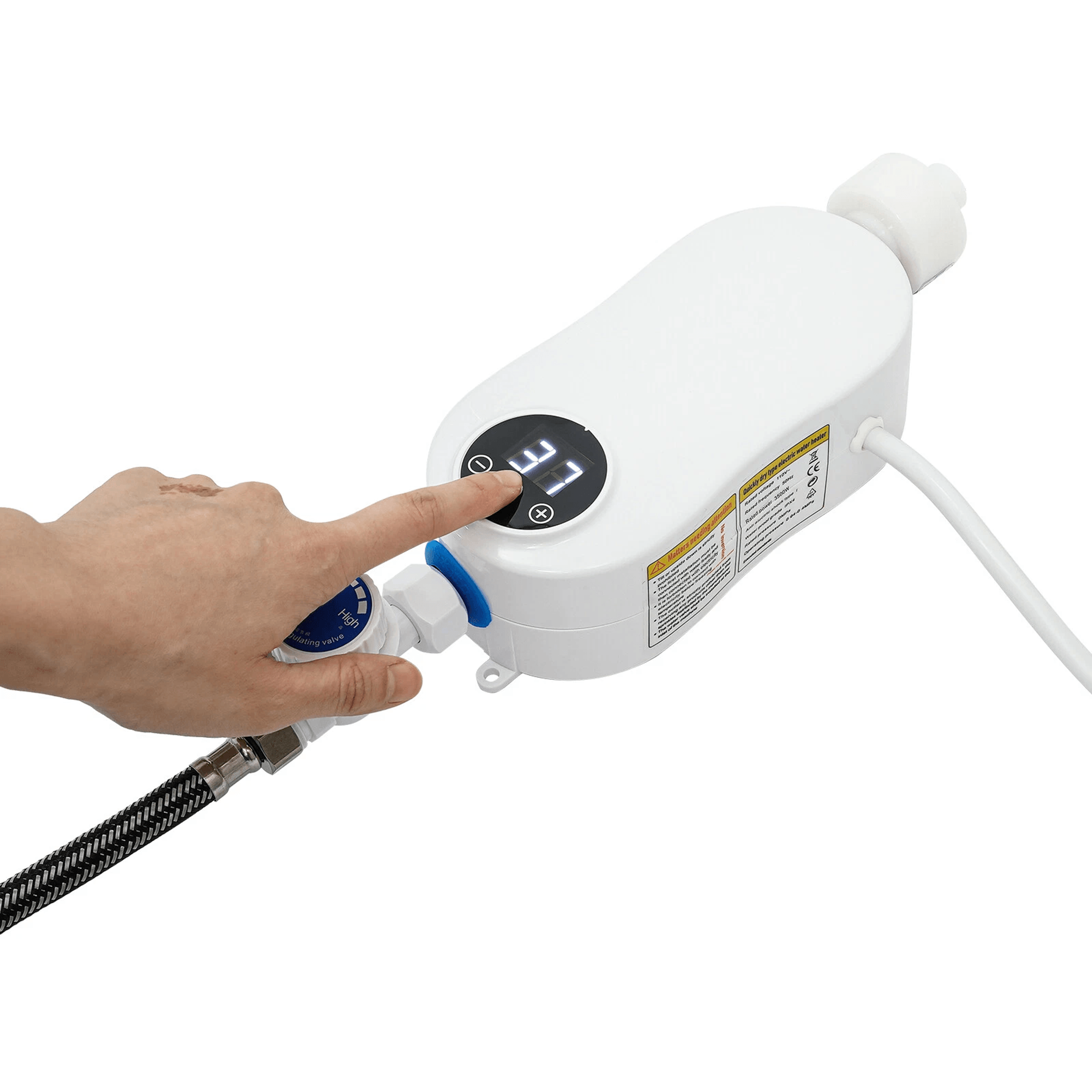 Tankless Electric Shower Instant Hot Water Heater With Shower Head 11