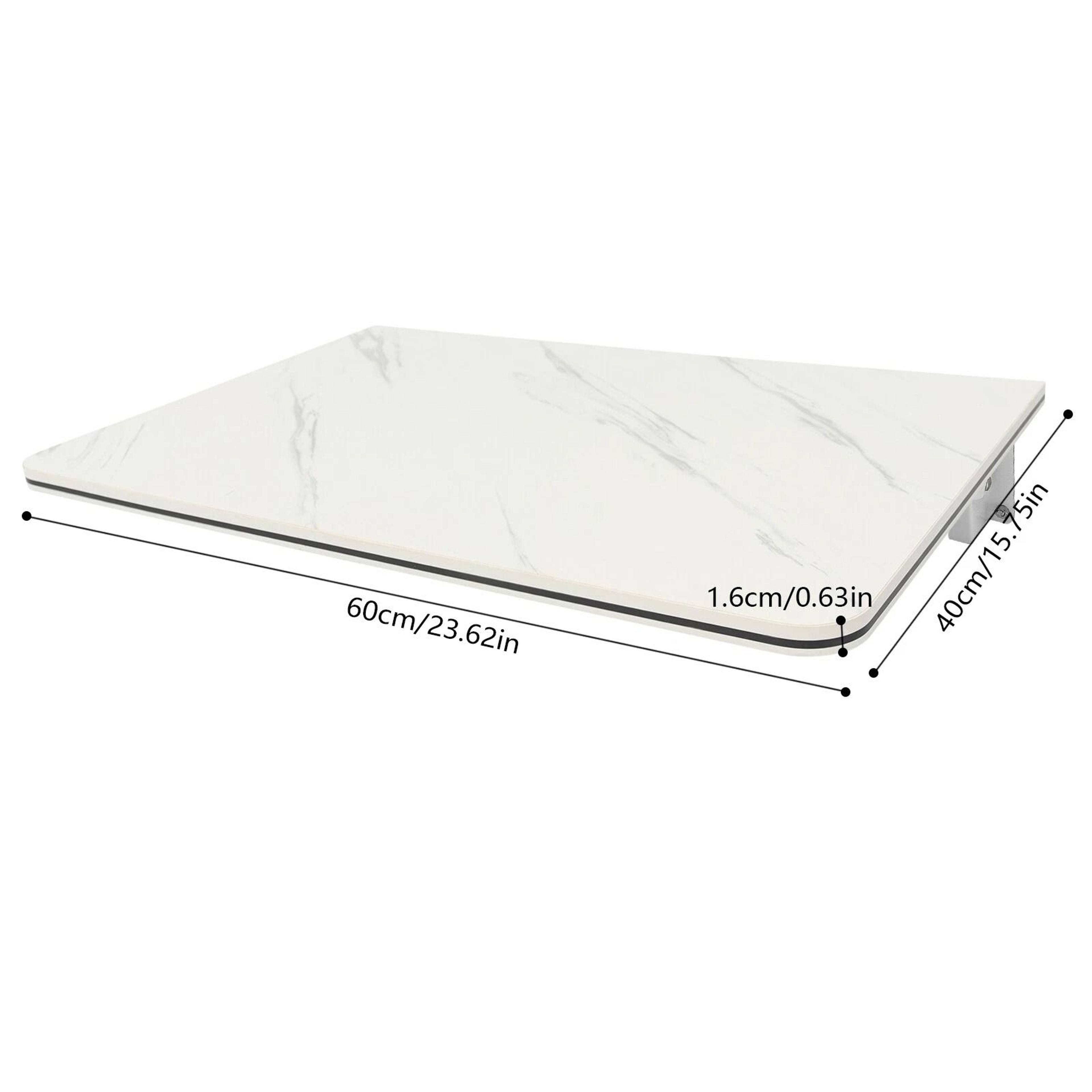 Folding Desk With Stylish WallMounted Durable MDF And Metal Design 10