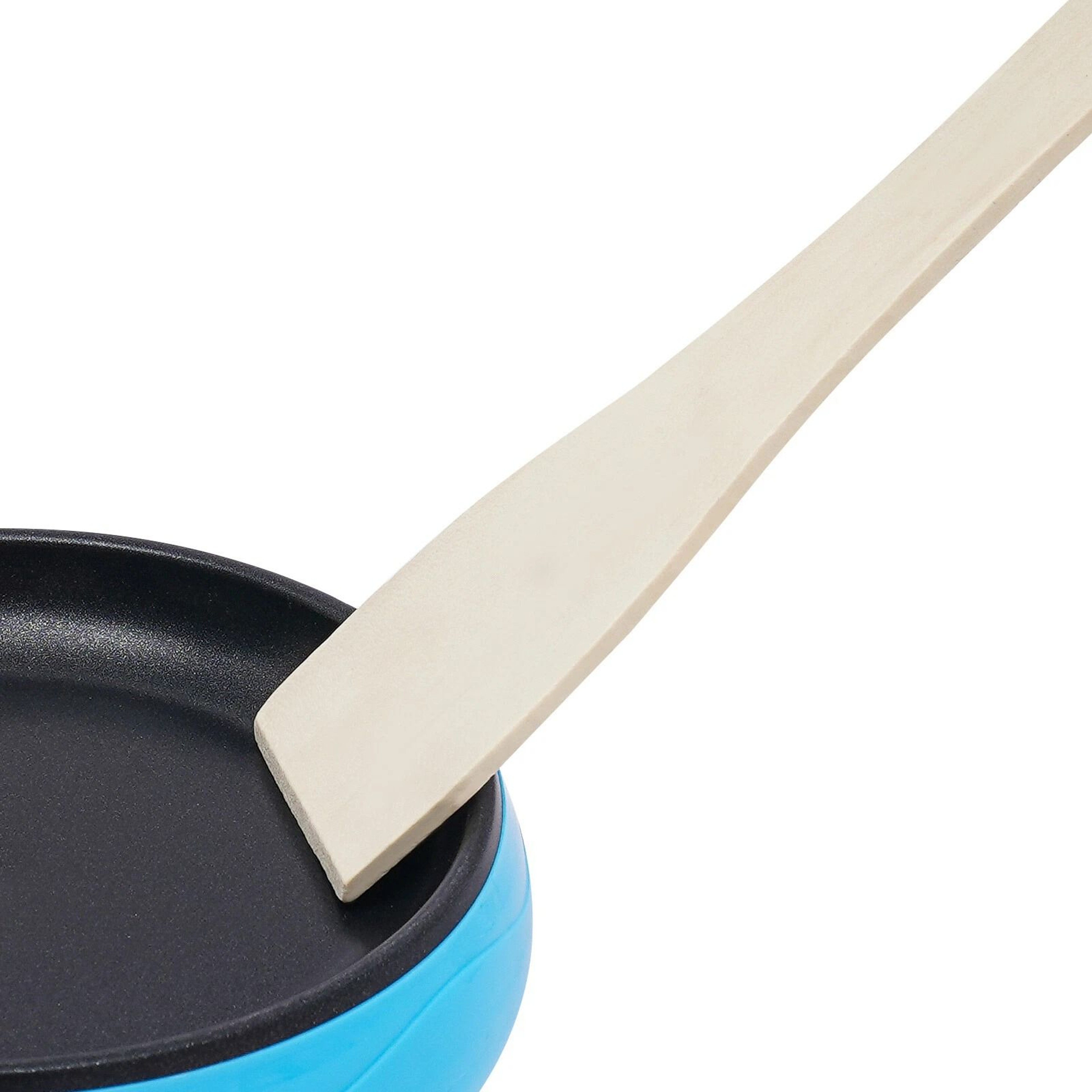 Nonstick Electric Skillet Round Blue Mini Frying Pan Small Electric Skillet 4
