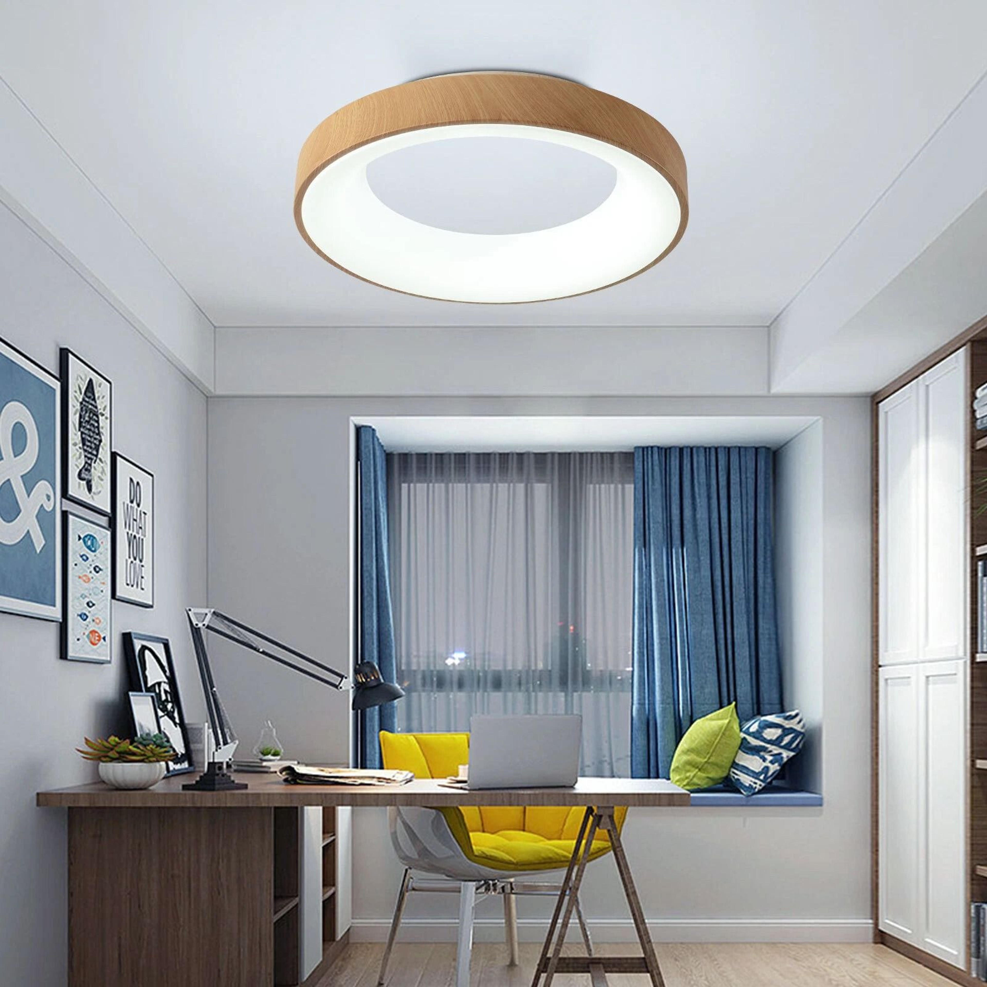 Acrylic Lampshade LED Ceiling Light Modern Flush Mount Indoor Chandelier Fixture 12