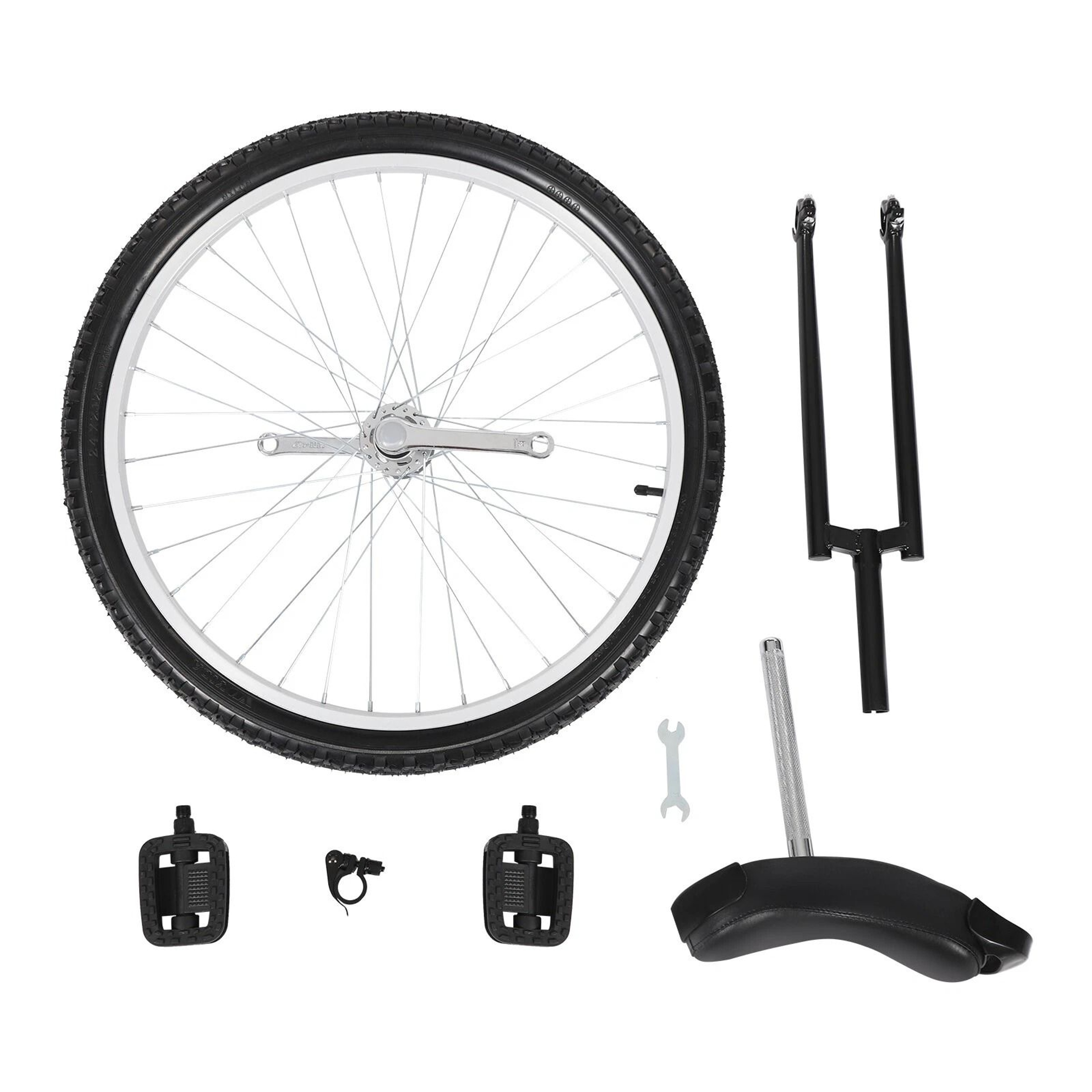 Adjustable Height Ride Bike Unicycle Steel Frame Bicycle For Unisex Adults 14