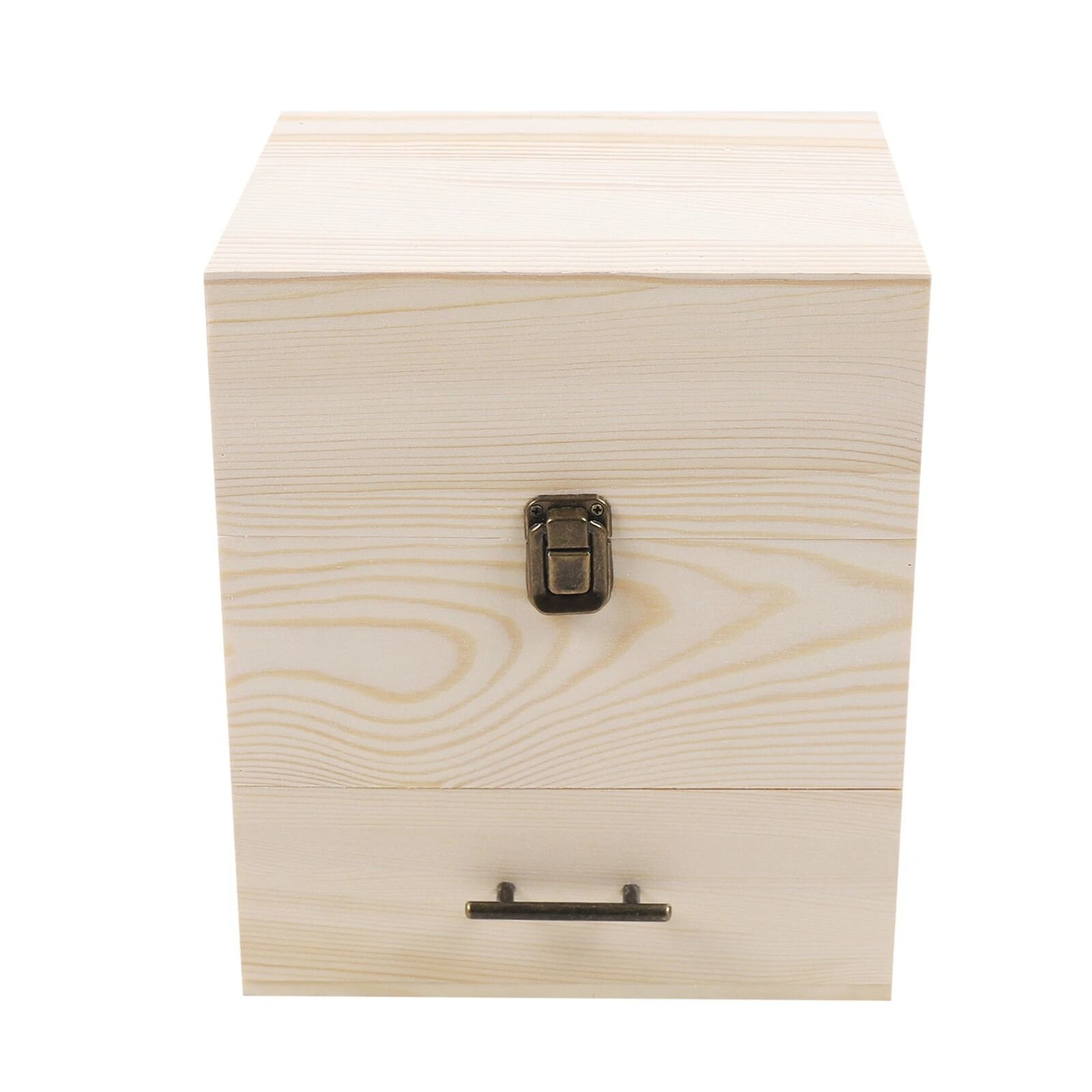 Wooden 3 Tiers Essential Oil Container Organizer Display Case 11