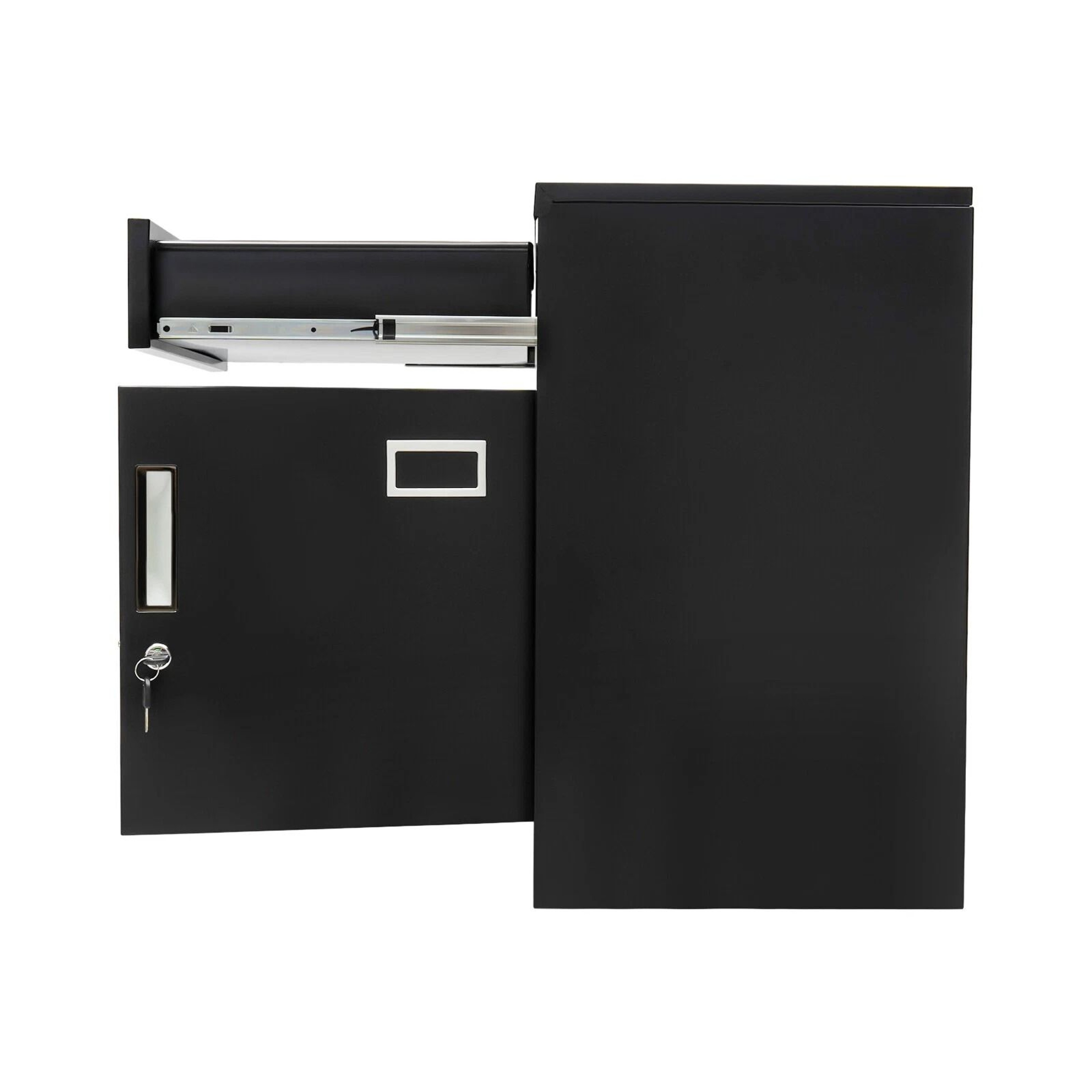 Metal 1 Drawer Filing Cabinet With Lock Vertical File Storage Cabinet For Office 5