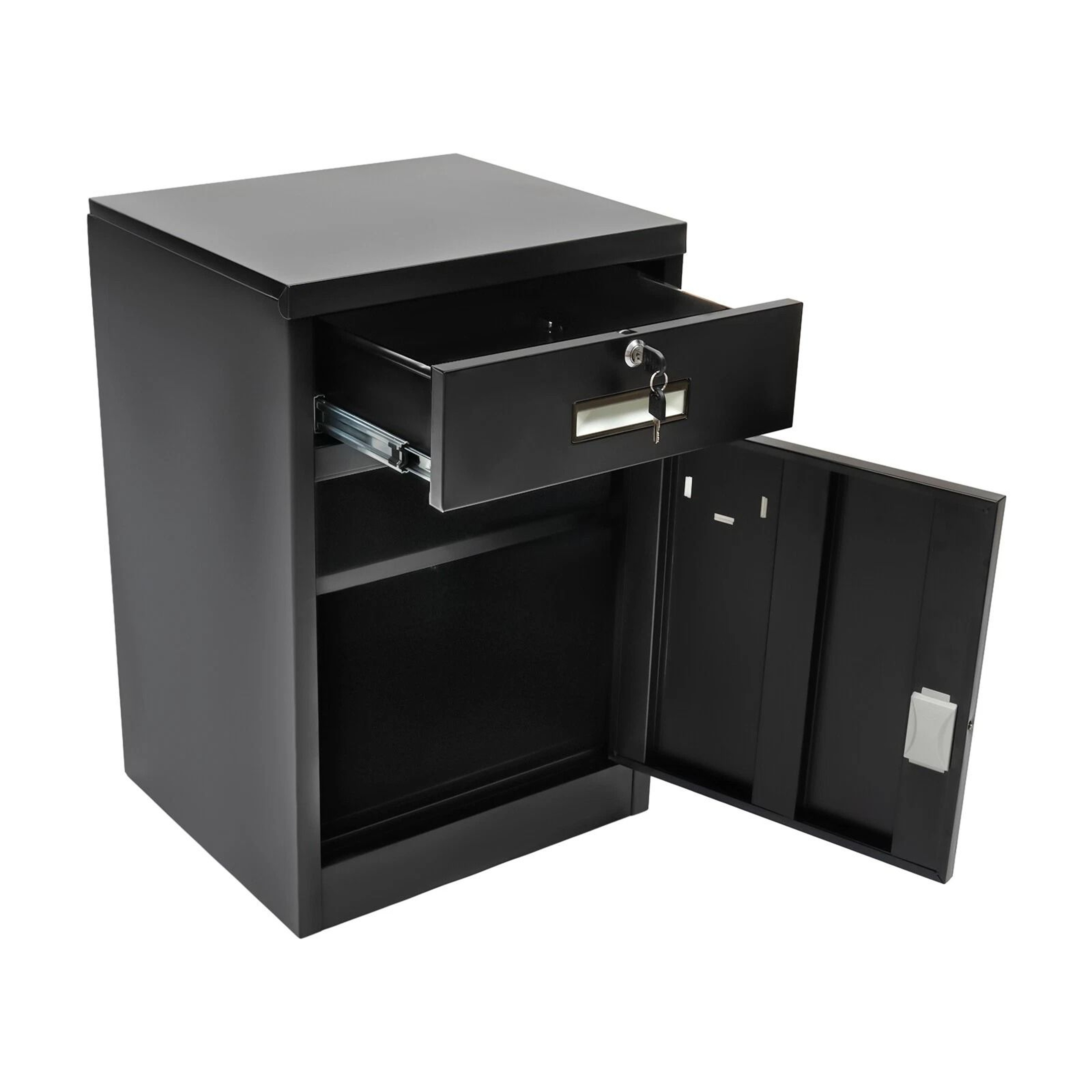 Metal 1 Drawer Filing Cabinet With Lock Vertical File Storage Cabinet For Office 11
