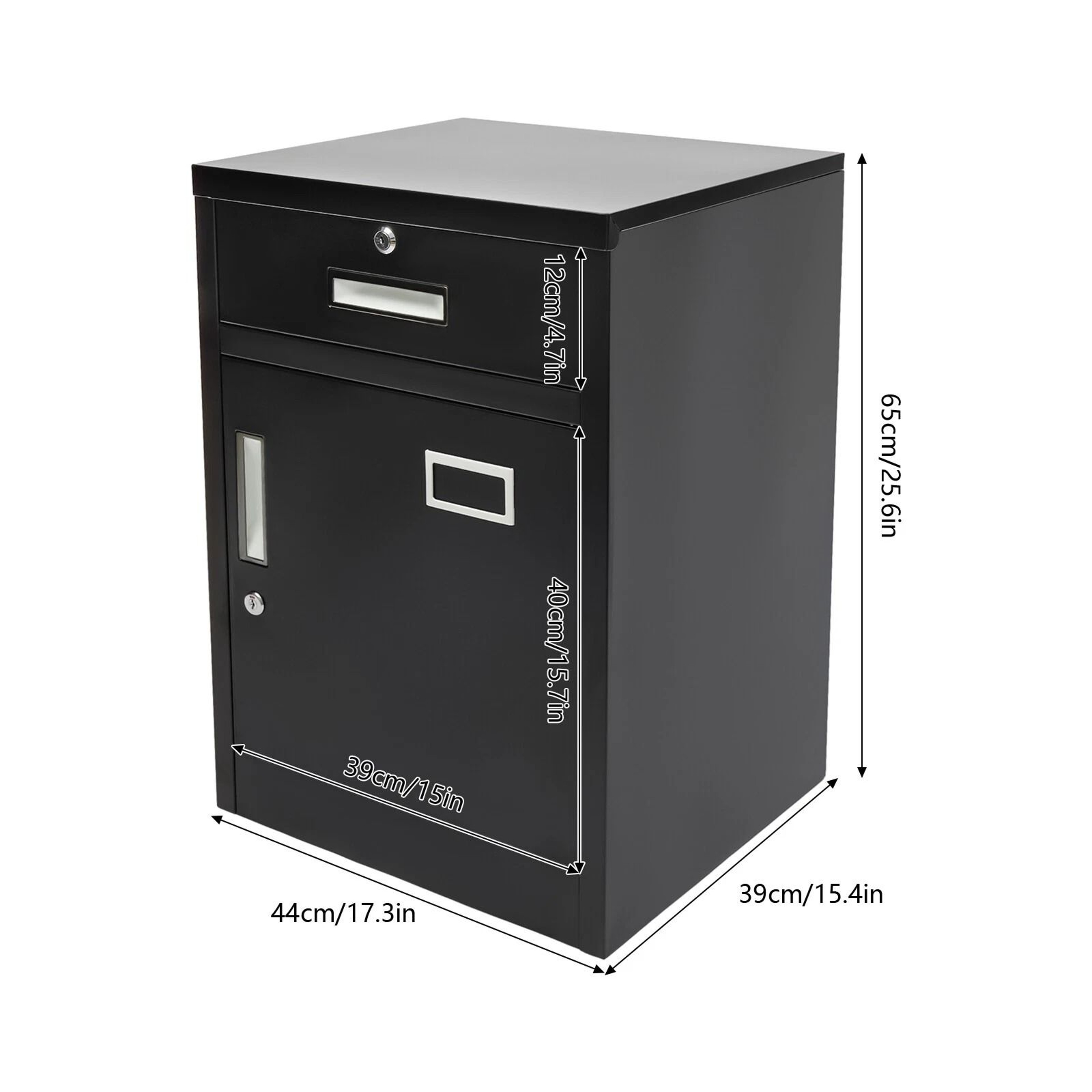 Metal 1 Drawer Filing Cabinet With Lock Vertical File Storage Cabinet For Office 13