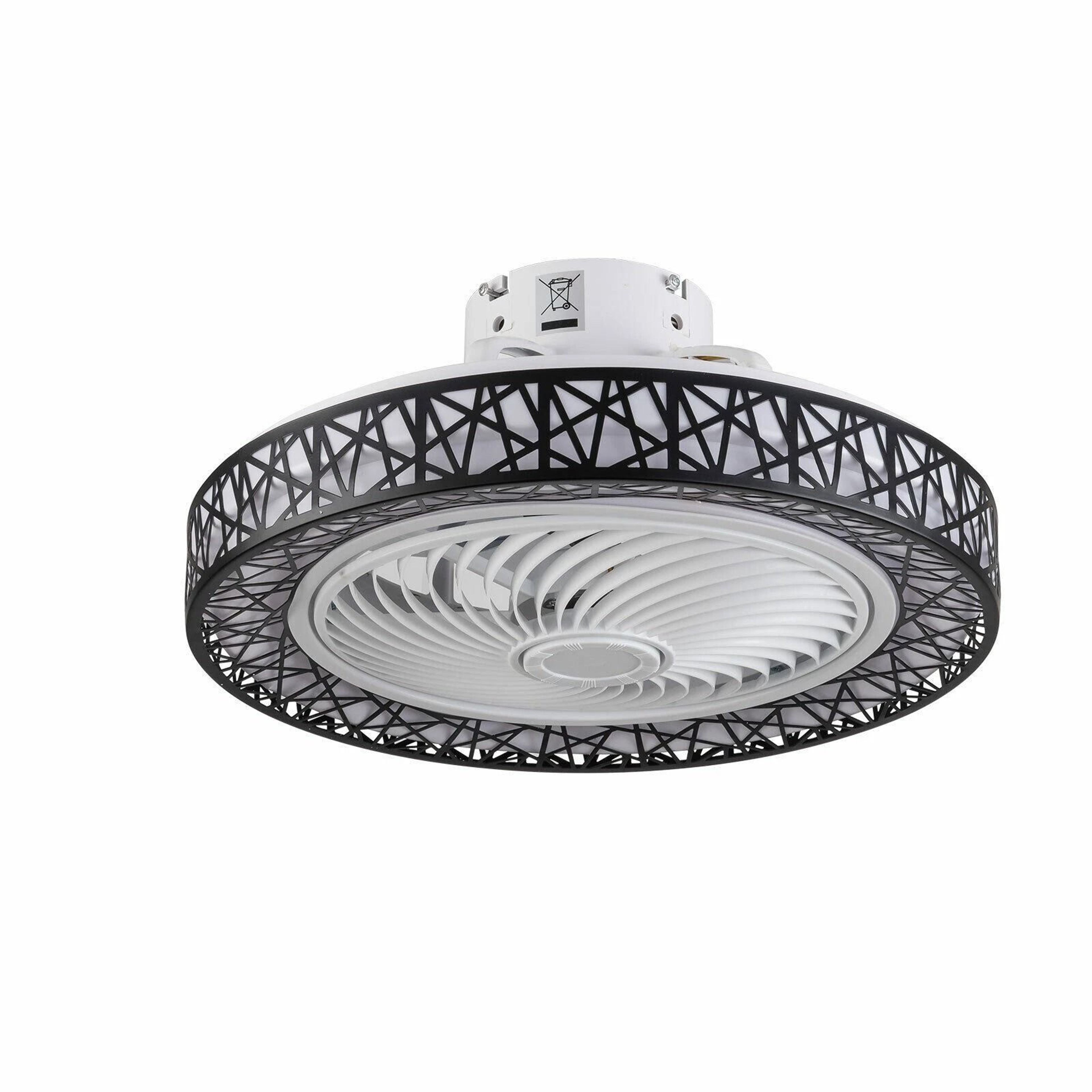 LED Dimmable Ceiling Fan Light Modern Invisible Chandelier Lamp With Remote 5