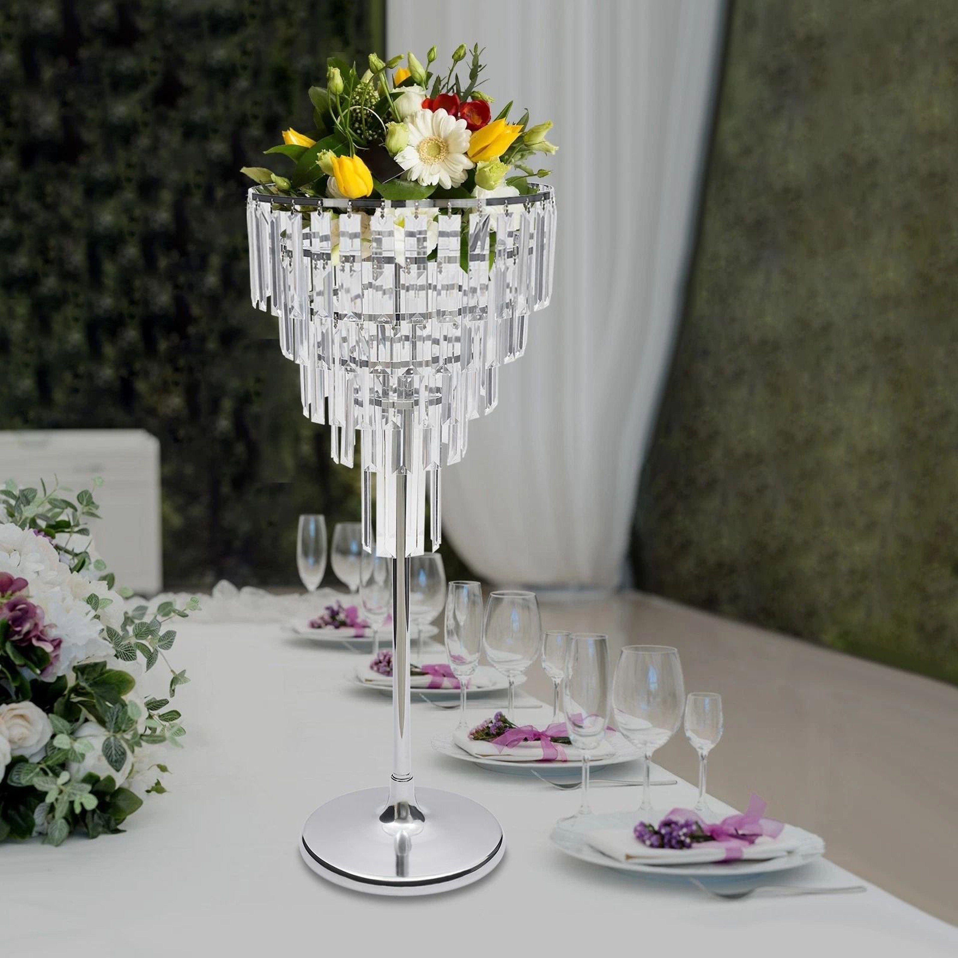 Round Flower Rack Holder 5Tier Flower Stand For Stylish Flower Arrangement Decoration 5