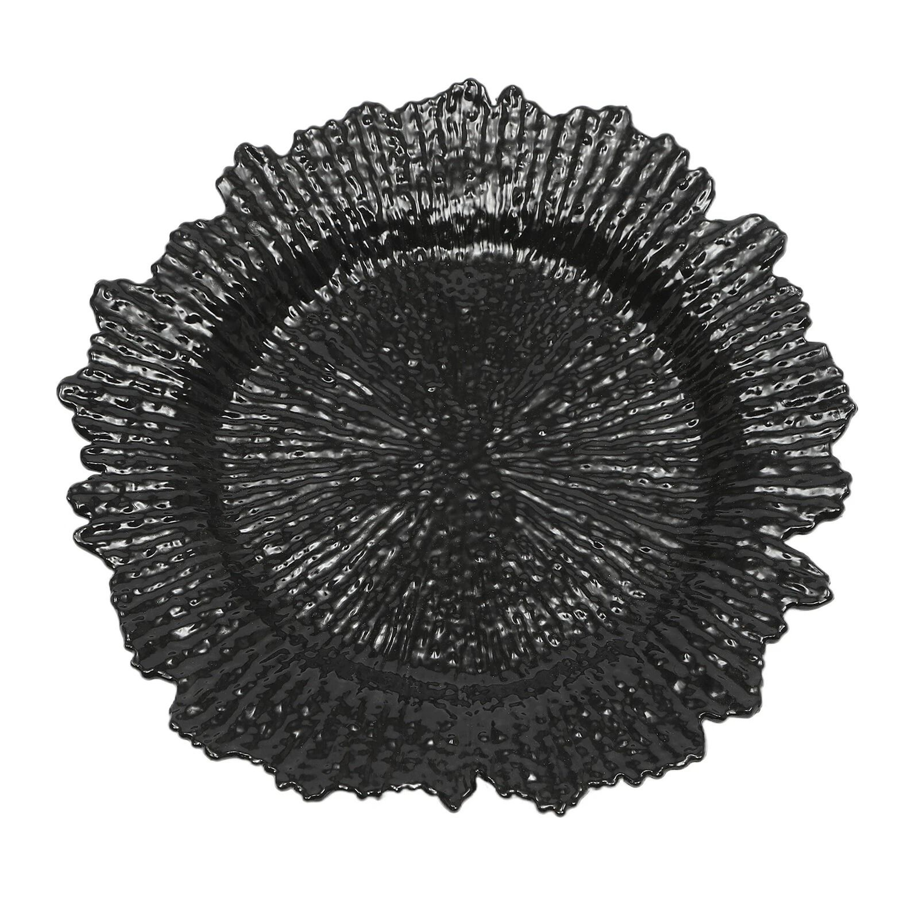Round Plastic Reef Plates Modern Charger Plates Dinner Plates 3