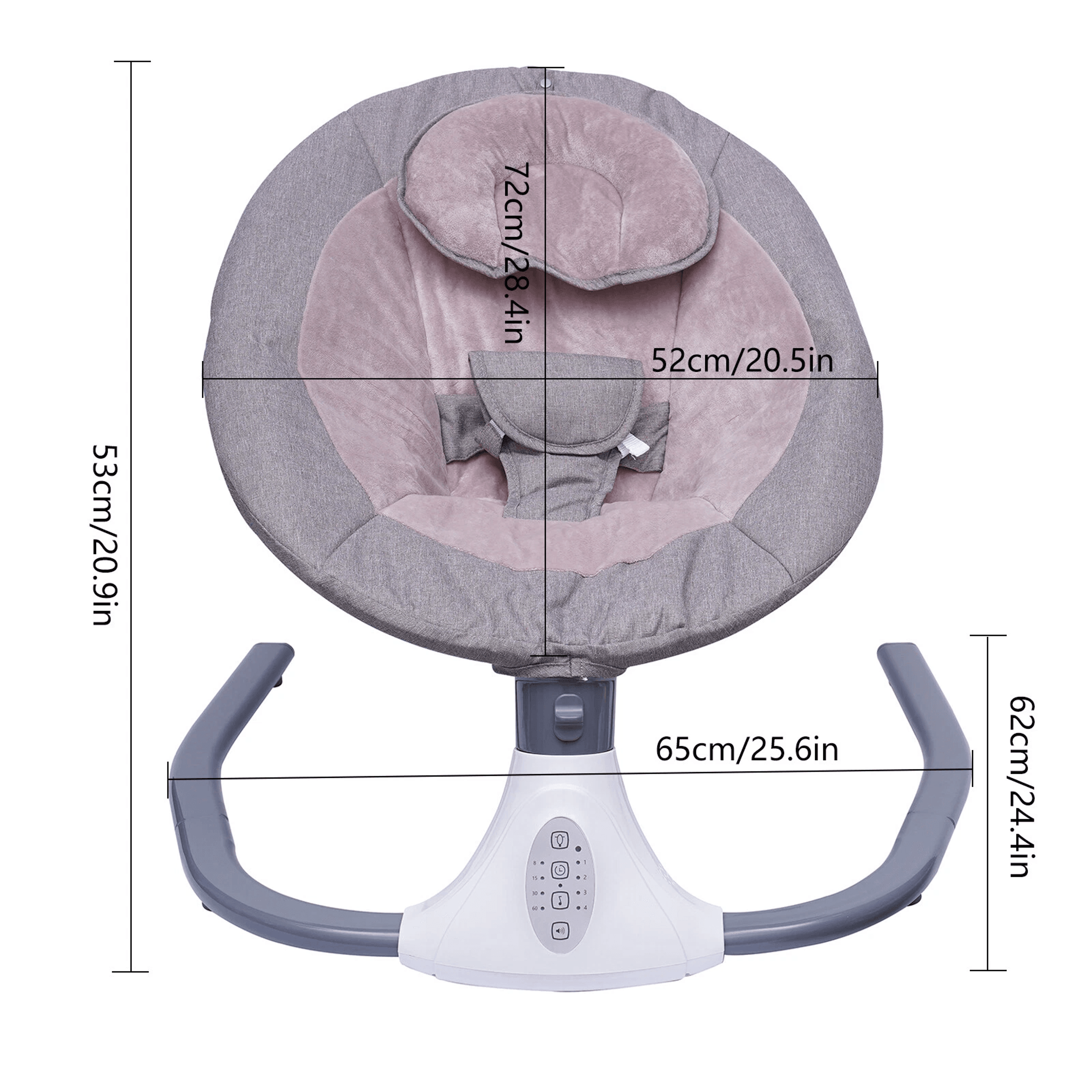 Bluetooth Music Cradle Rocker Electric Baby Bouncer Swing Chair For Infants 7