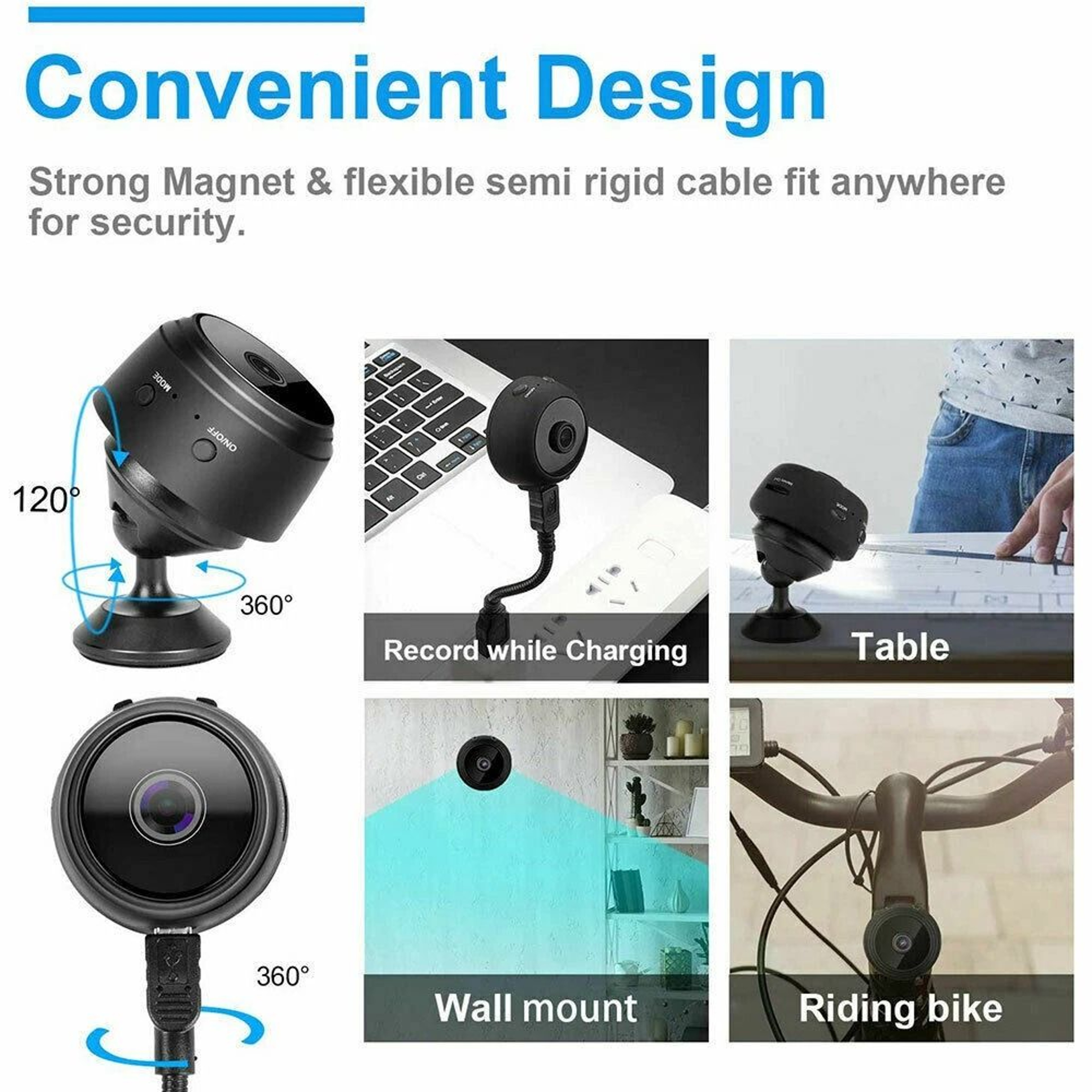 Wireless Record Camera Home Security DVR Mini WiFi IP Night Vision HD USB 3