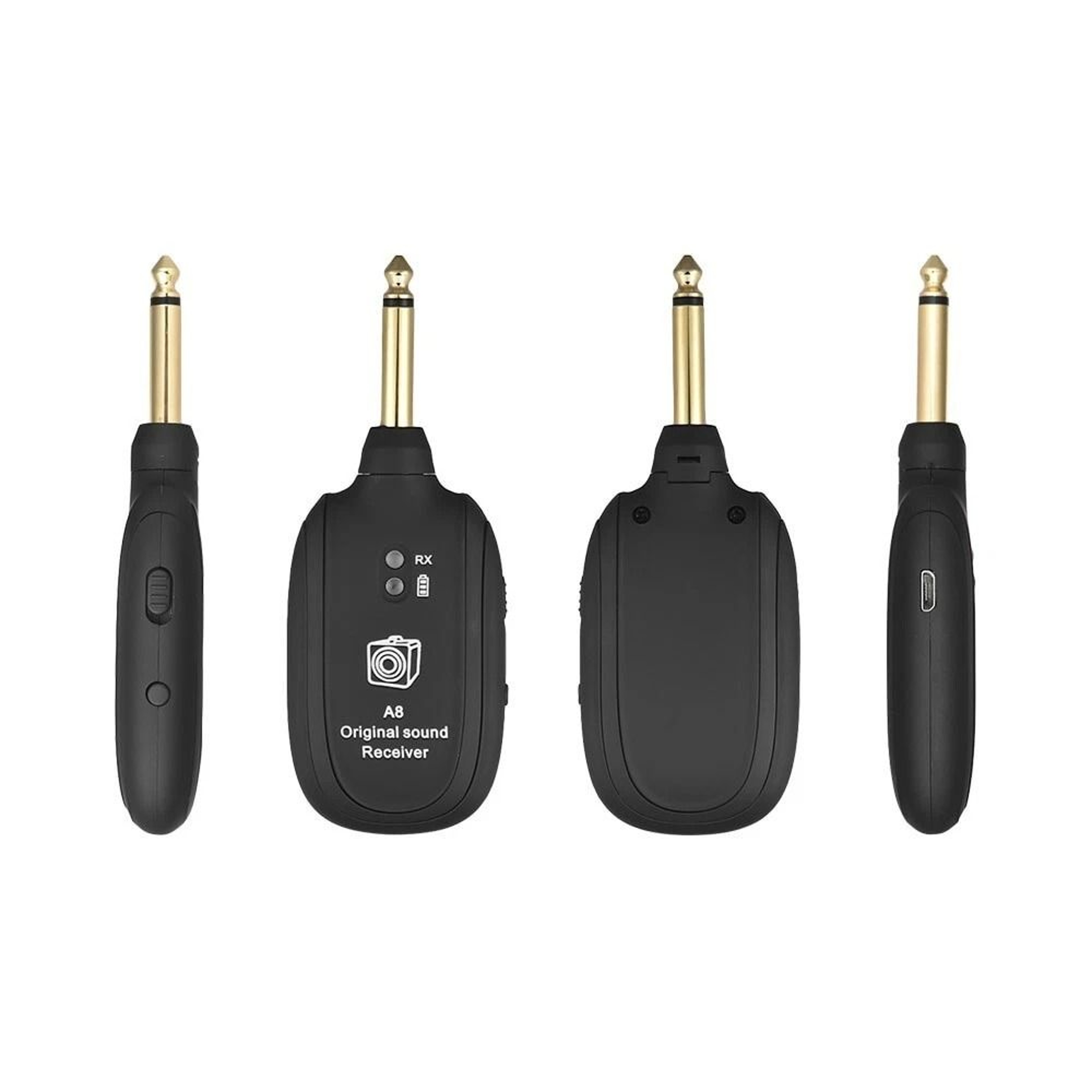 Rechargeable UHF Guitar Wireless System TransmitterReceiver BuiltIn 2