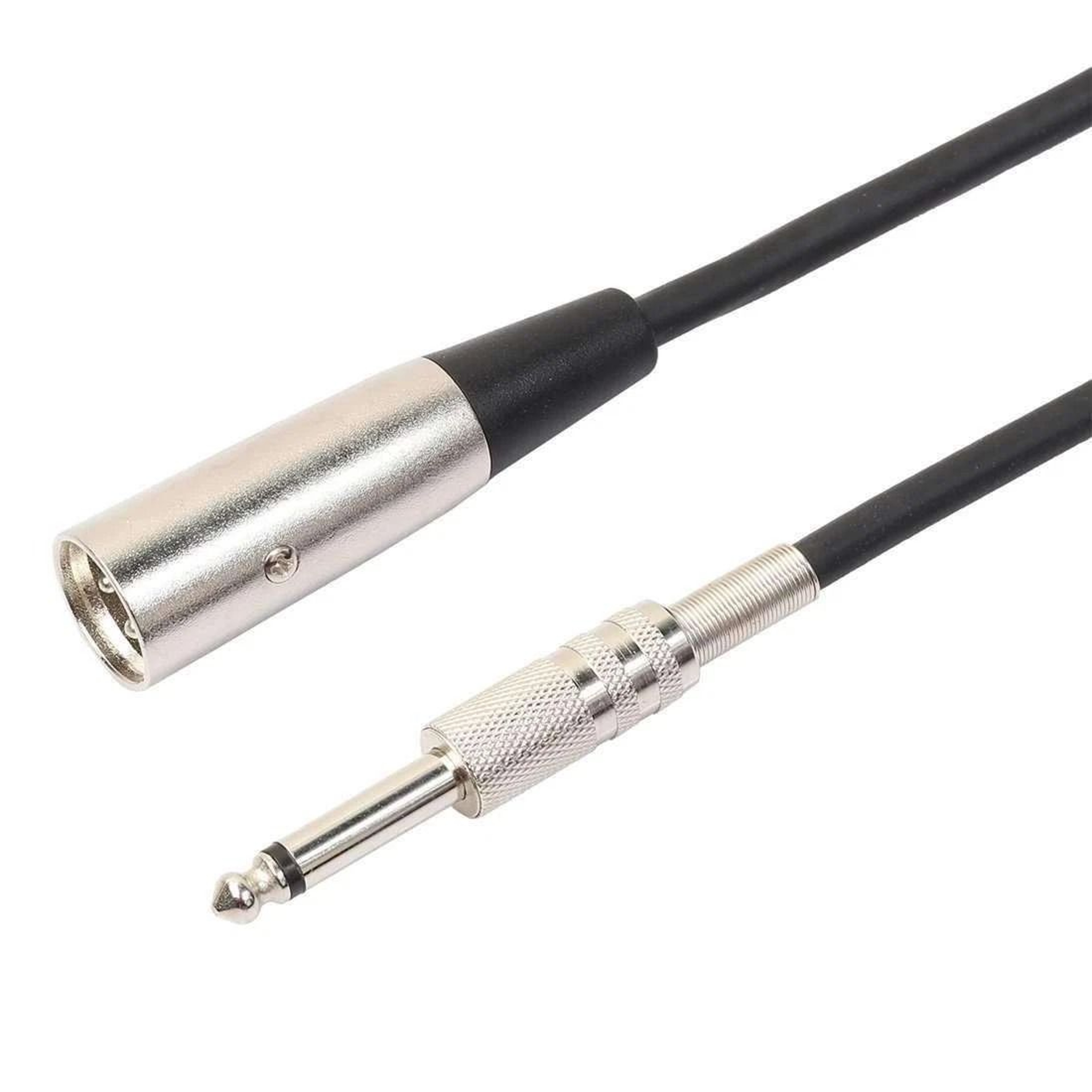 Plug TS Microphone Mono Cable Unbalanced Shielded Audio XLR 3 Pin Male To Adapter Lead 1
