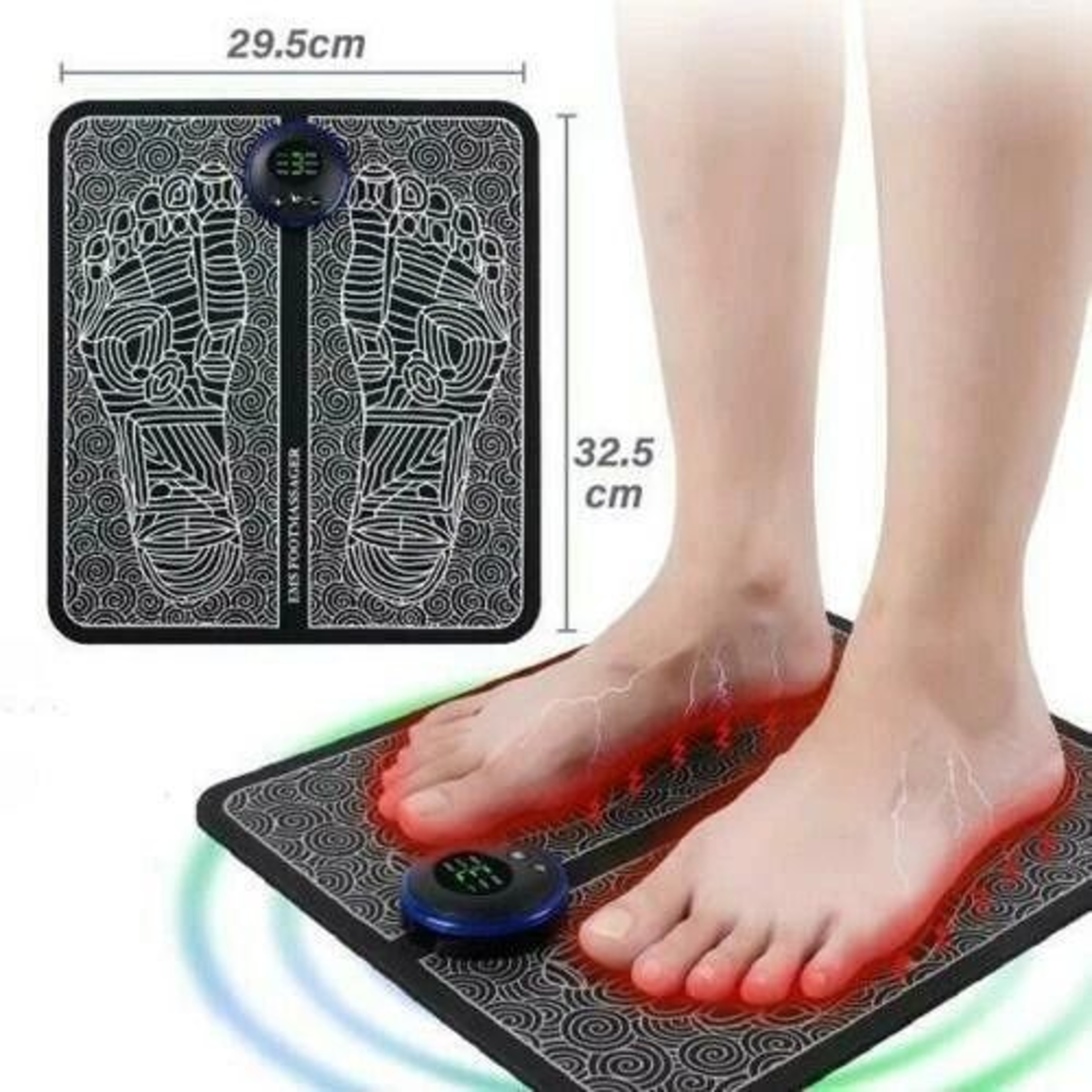 Electric Deep Kneading Muscle Pain Relax Machine EMS Foot Massager Leg Reshaping Therapy Device 1