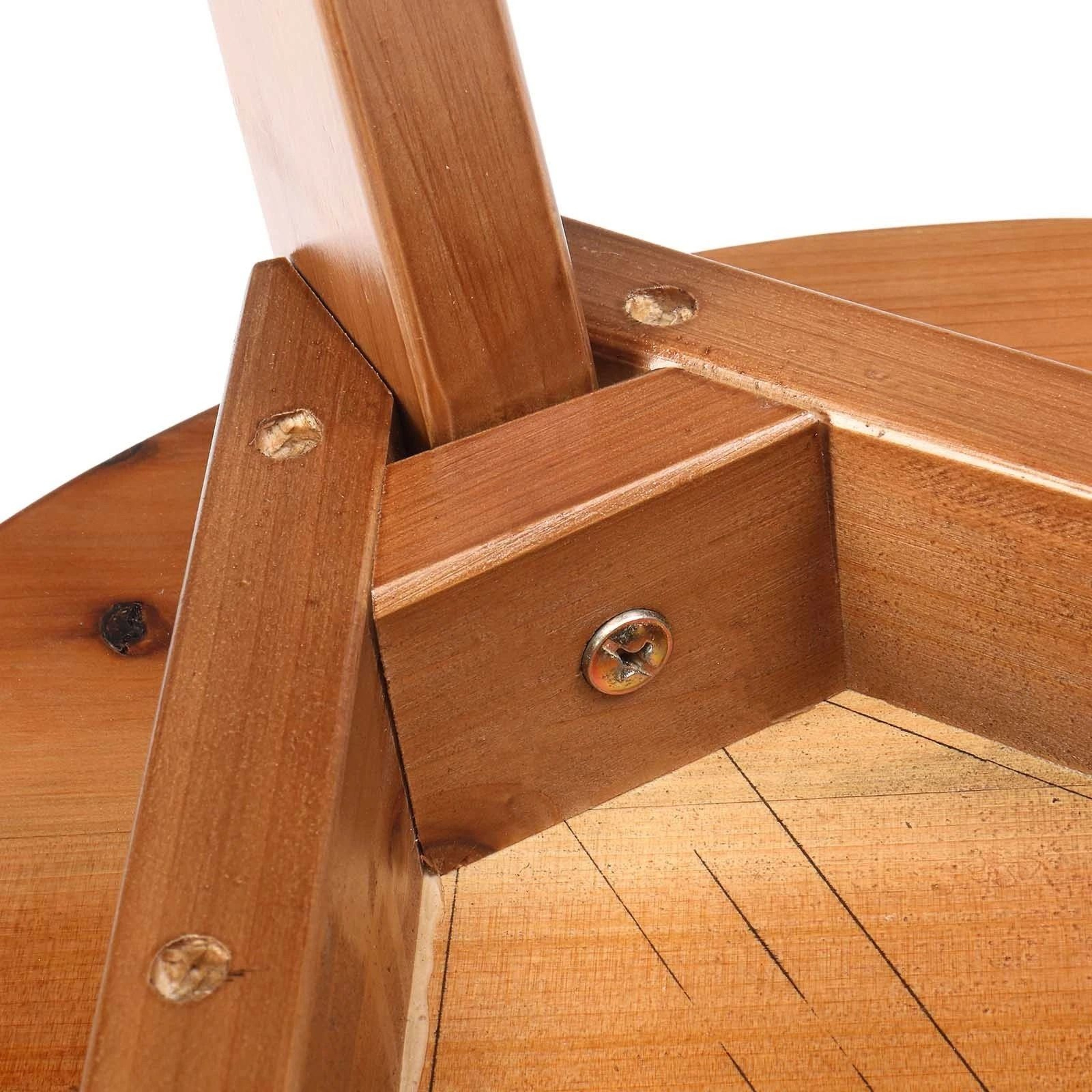 Portable Patio Side Coffee End Table Wooden Bedside Furniture Indoor Outdoor 7