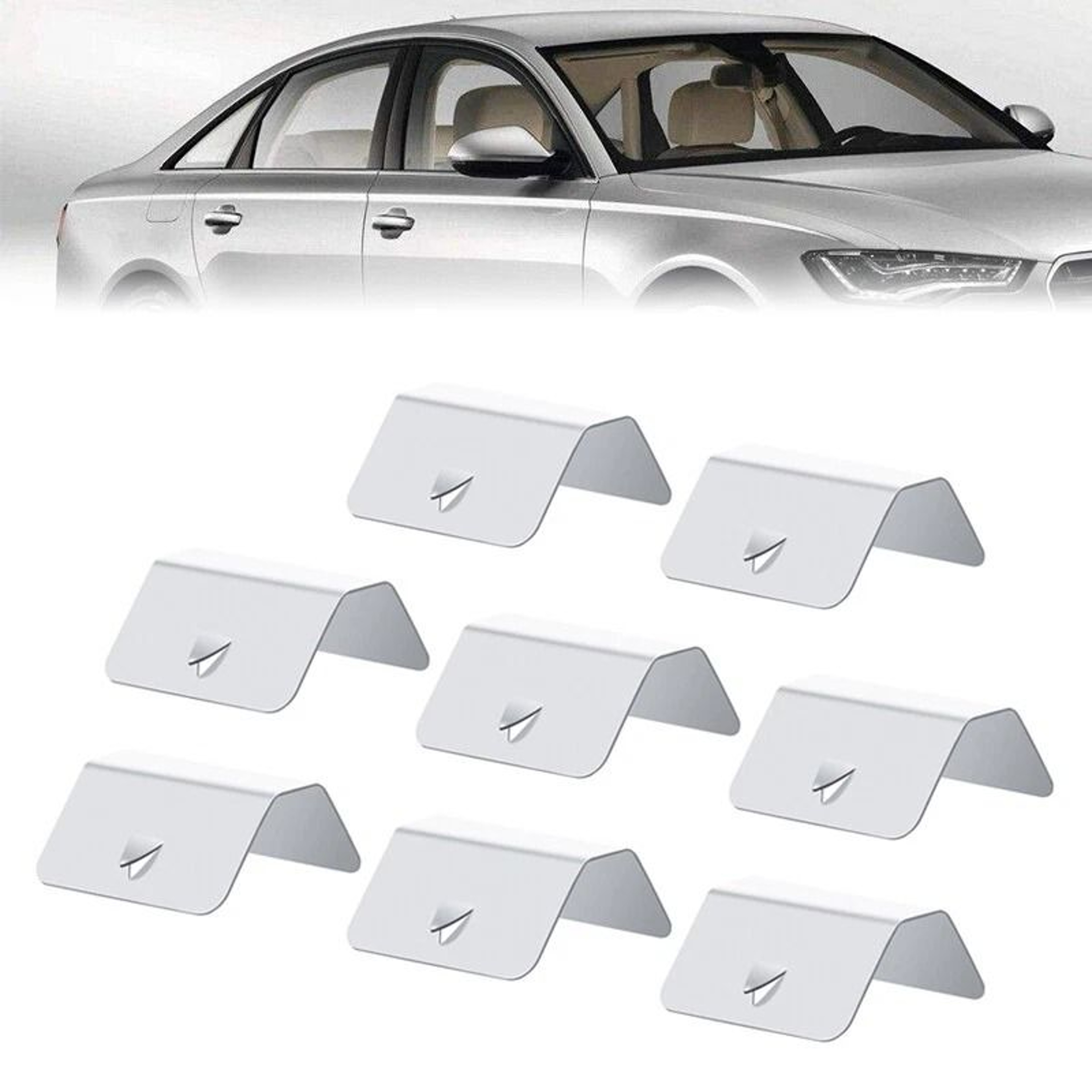 New Metal Retaining Clips For Wind Rain Deflector Channel 6