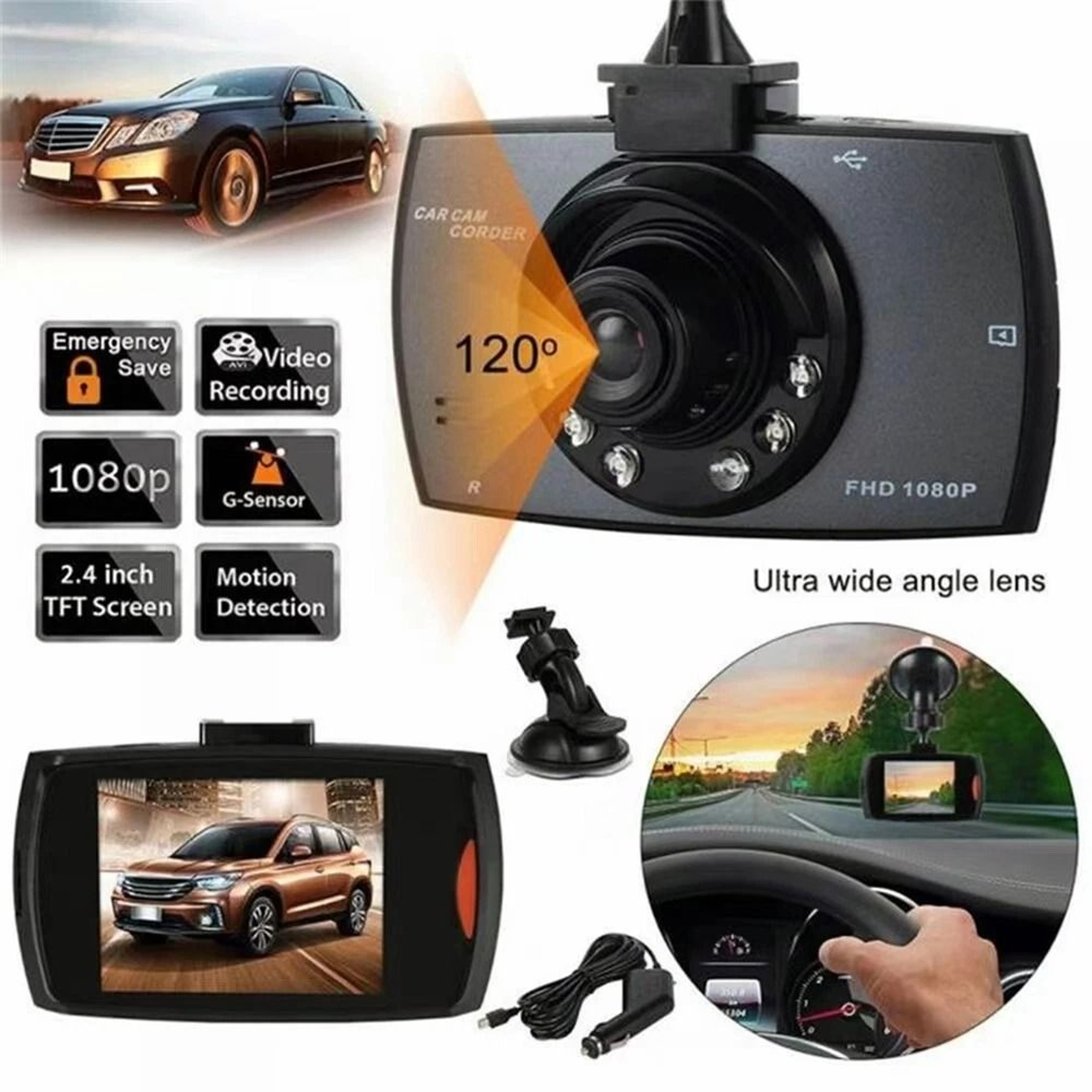 Camcorder Recorder Mini Car DVR Video Registrator Dashcam For Vehicle Recording 1
