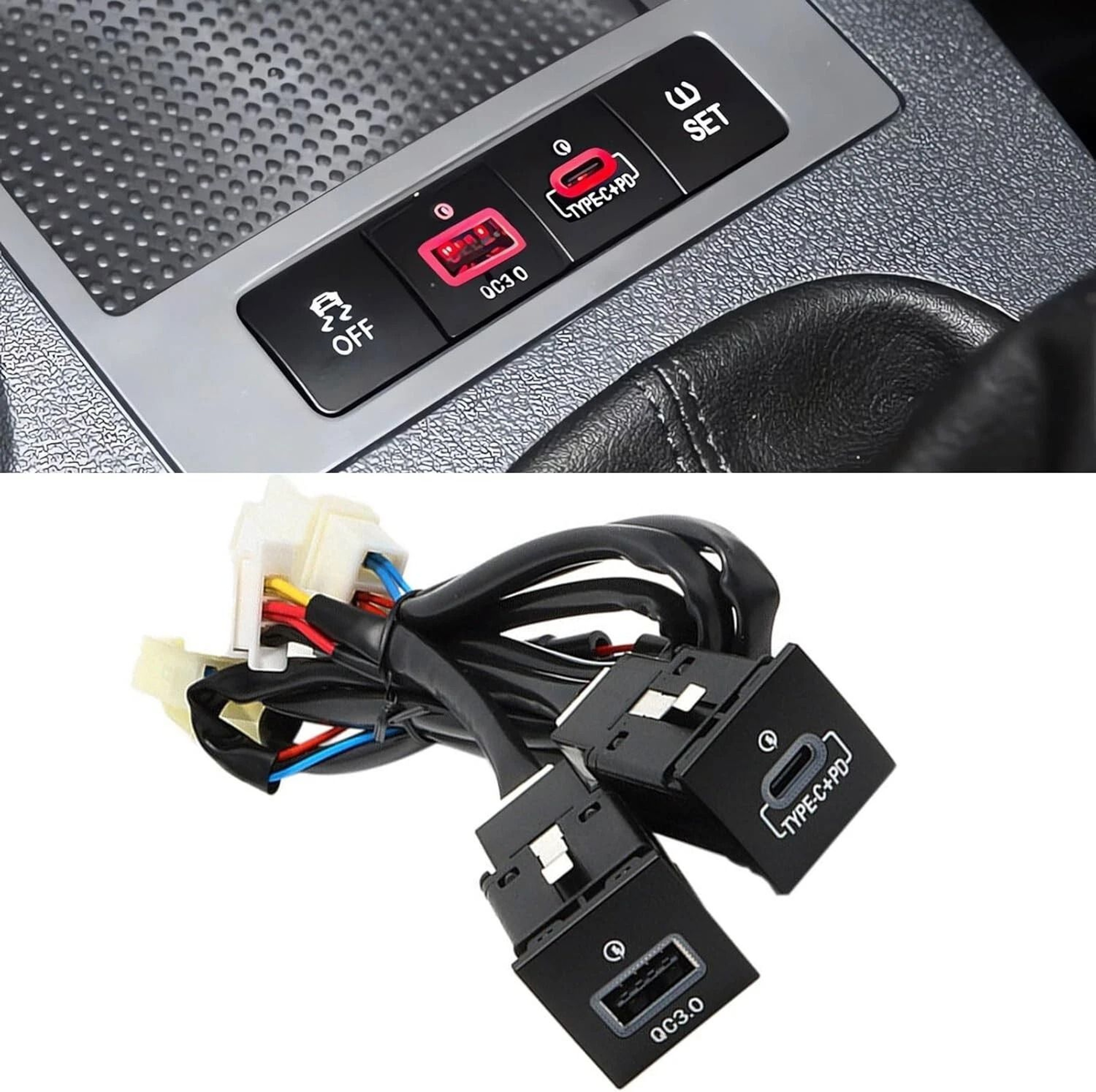 USB QC30 Charger  PD For VW Golf GTI RLine VW Jetta MK6 0