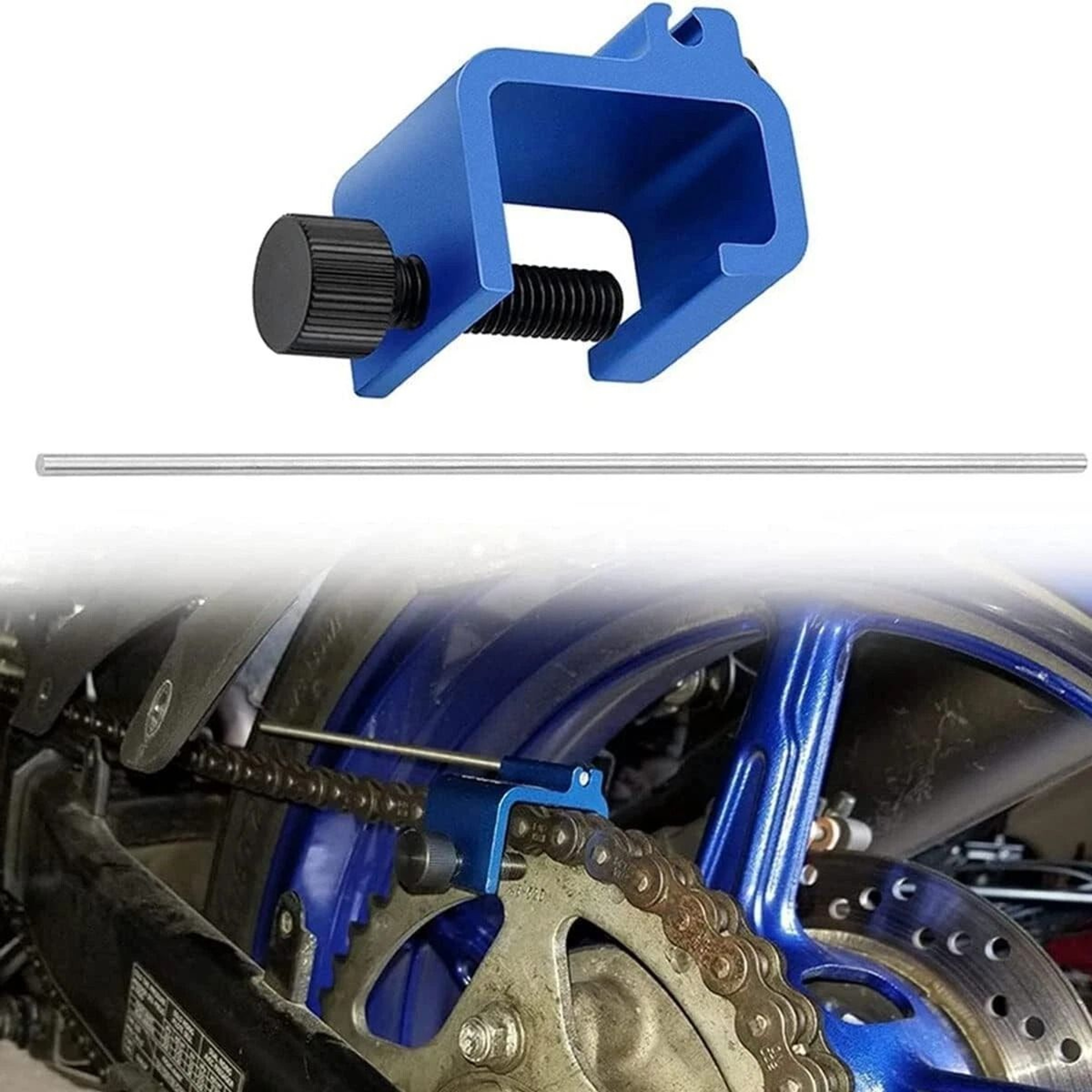 Motorcycle Chain Alignment Tool For Honda Yamaha Suzuki Sprocket Chain Adjusting Tool 2