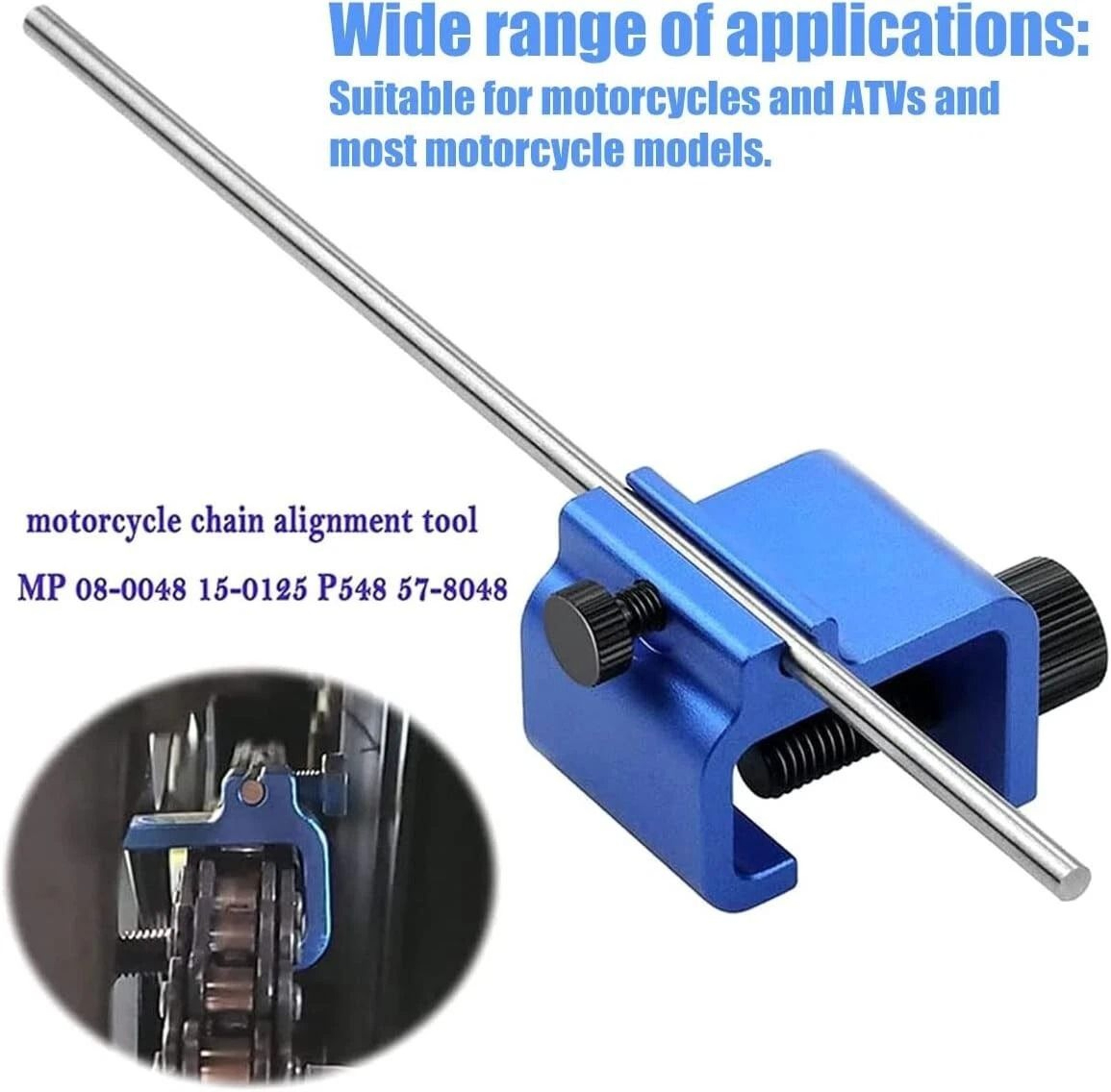 Motorcycle Chain Alignment Tool For Honda Yamaha Suzuki Sprocket Chain Adjusting Tool 4