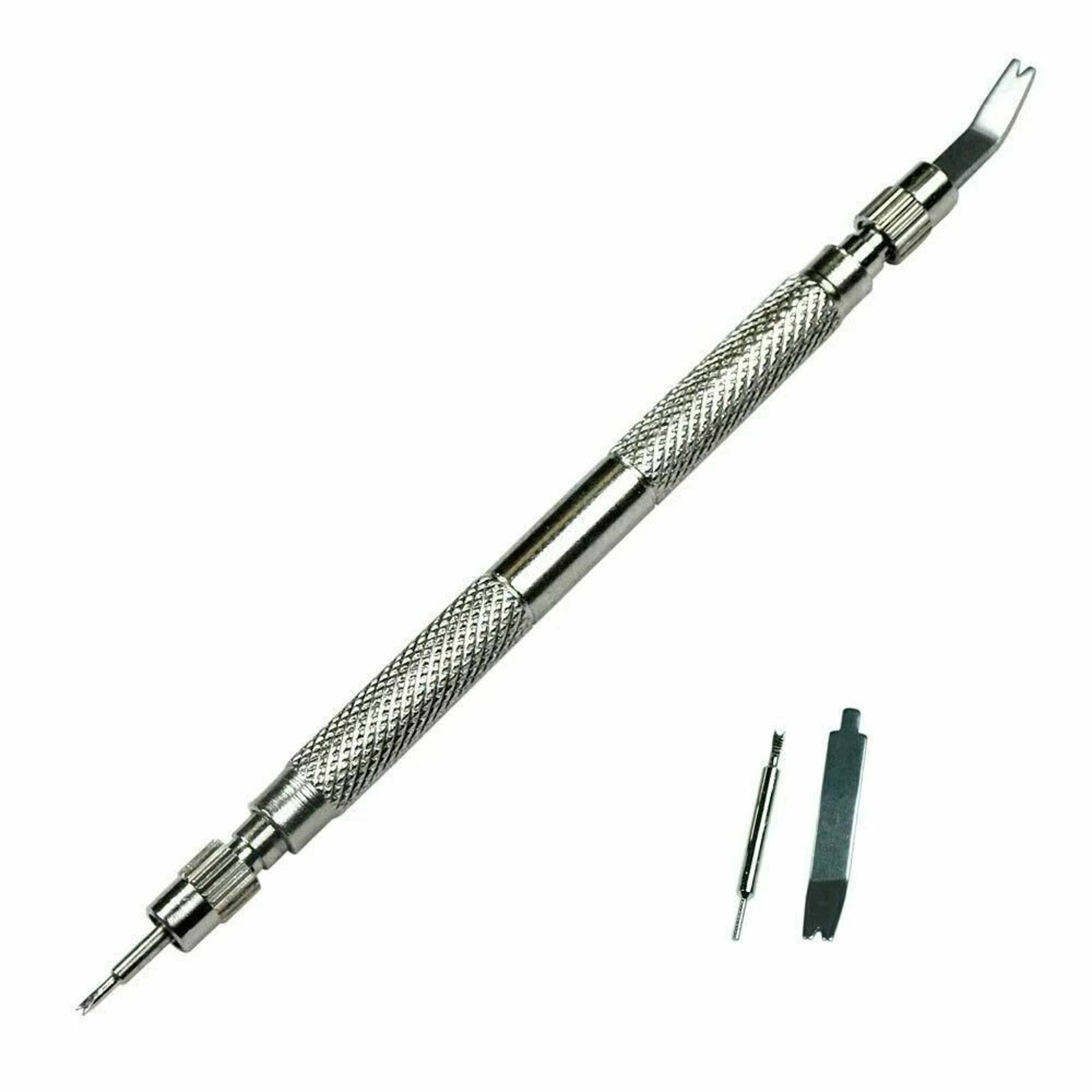 Watch Repair Tool Steel Link Remover With Spring Bar Pin Pusher  Spare Tips 0