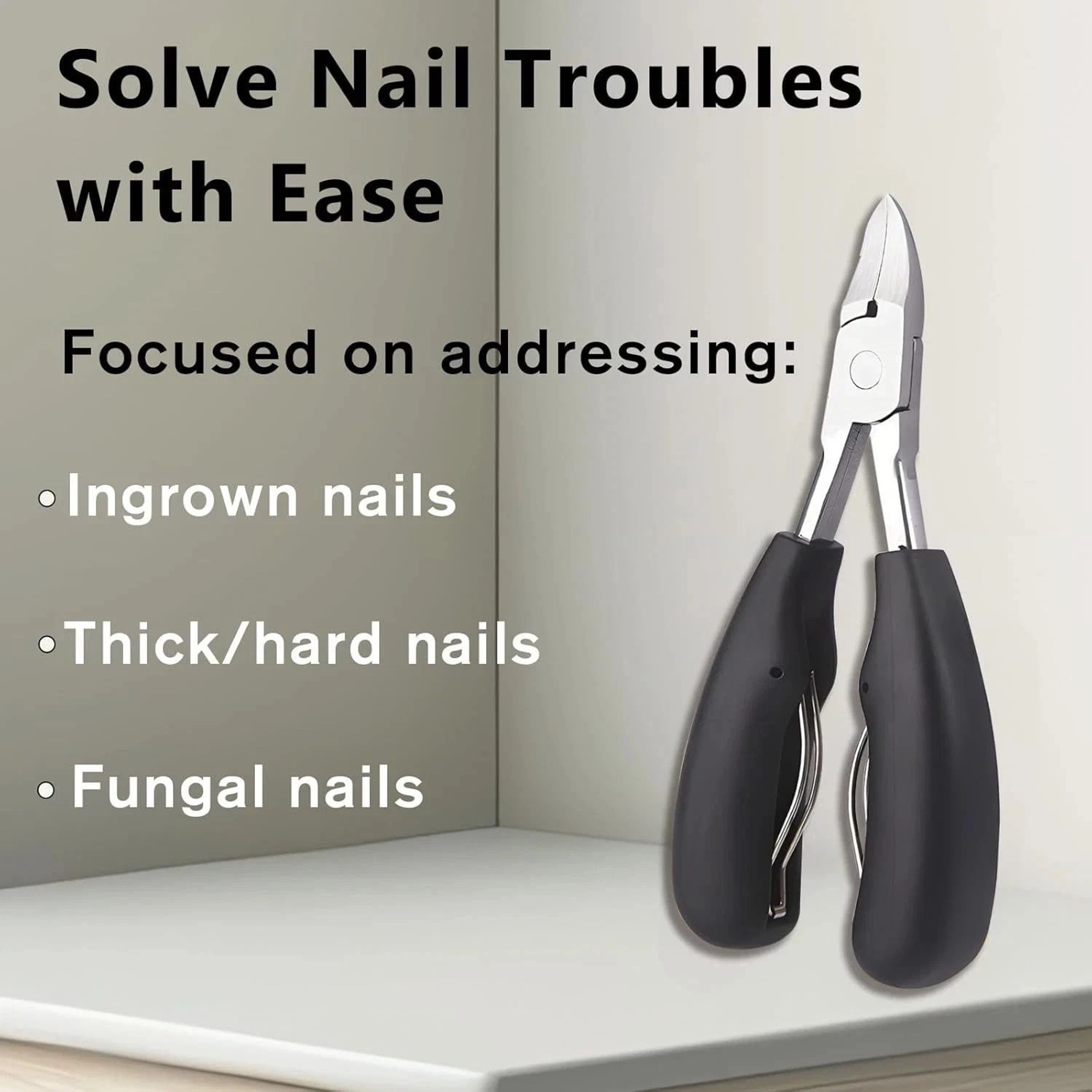 Heavy Duty Stainless Extra Large Toe Nail Clippers For Thick Hard Nails Cutter Durable Pedicure Too 3