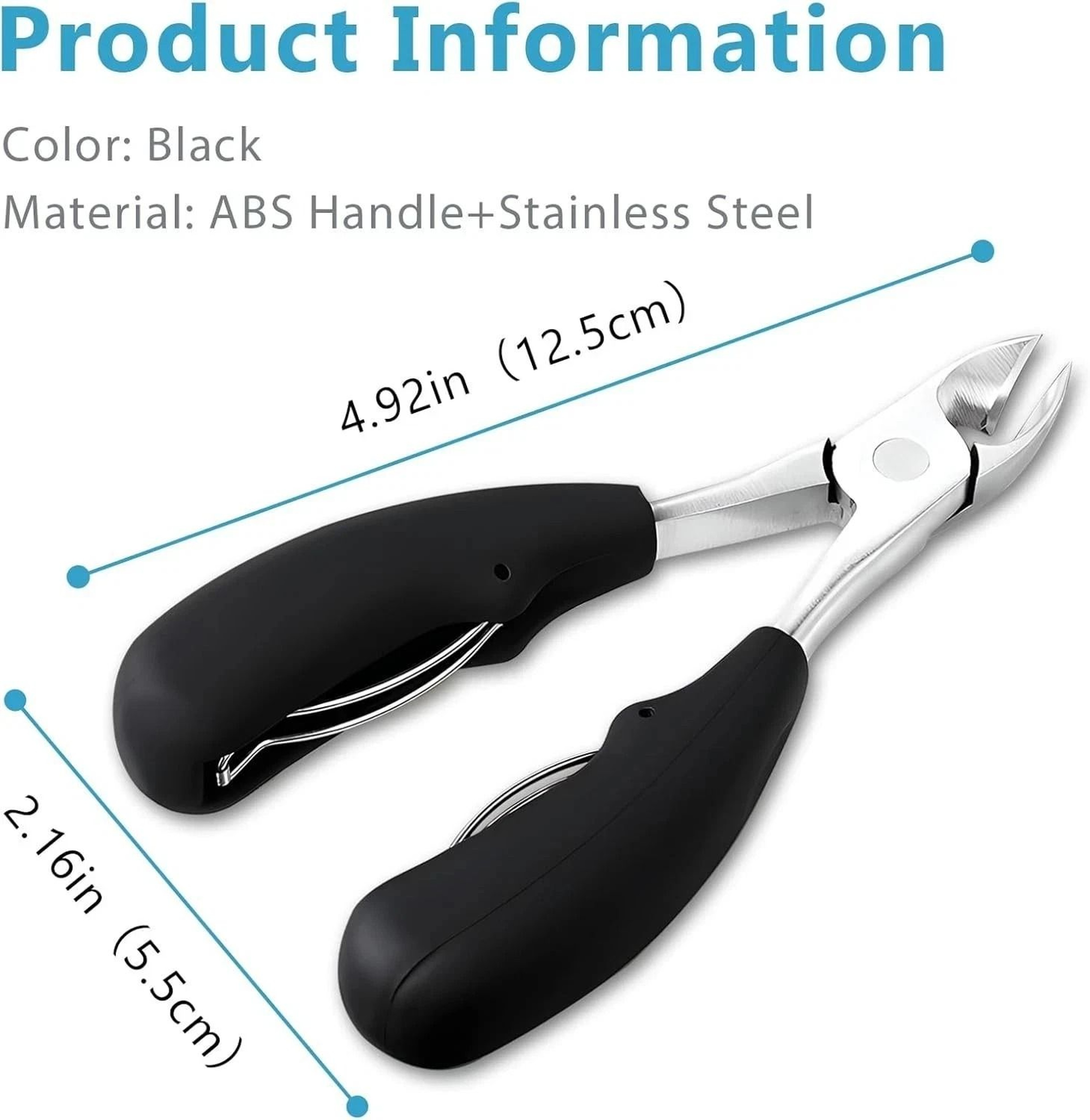 Heavy Duty Stainless Extra Large Toe Nail Clippers For Thick Hard Nails Cutter Durable Pedicure Too 7