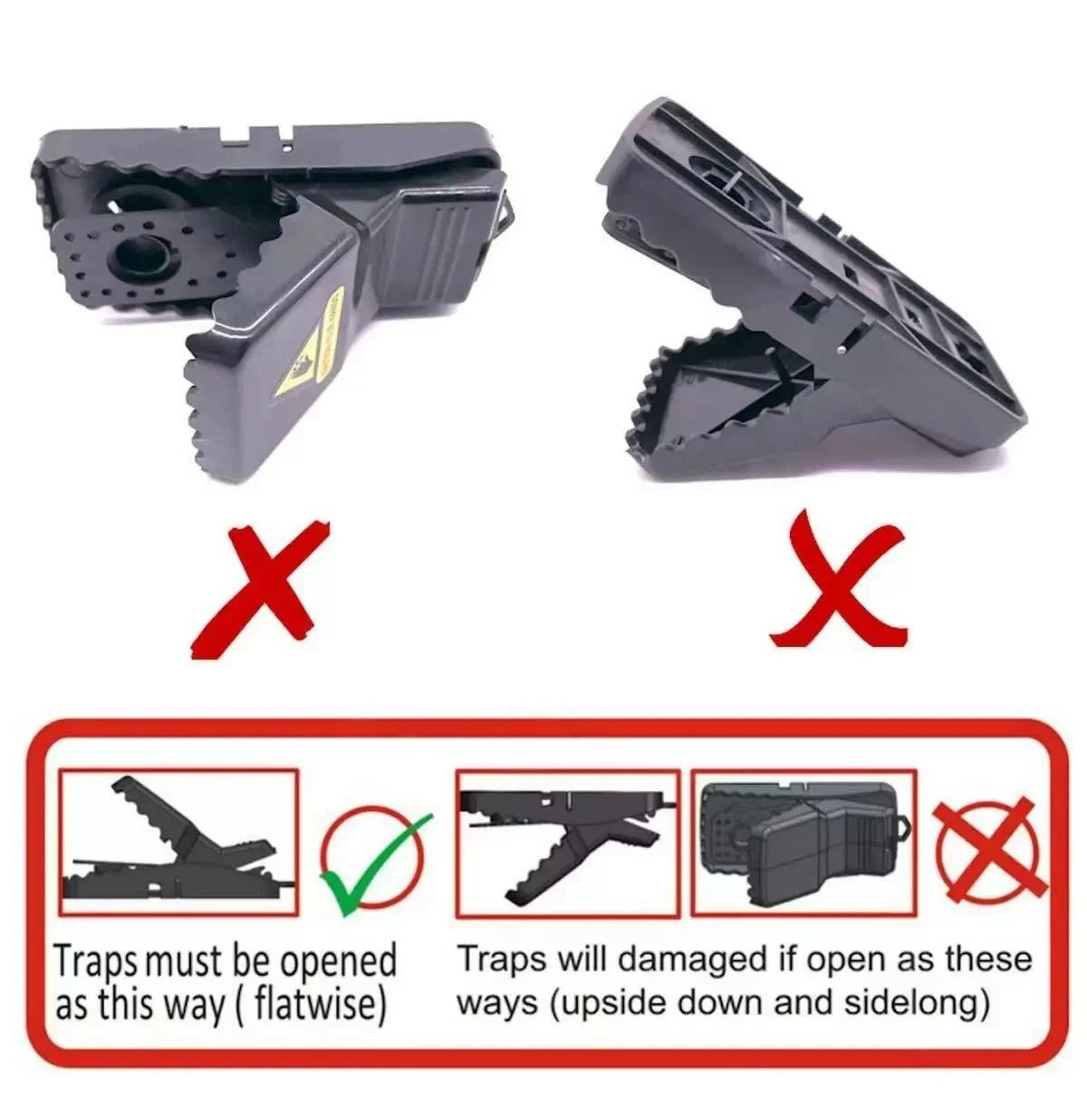 Rodent Killer Snap Trap Heavy Duty Mouse Traps Mice Power Pest Trap 3