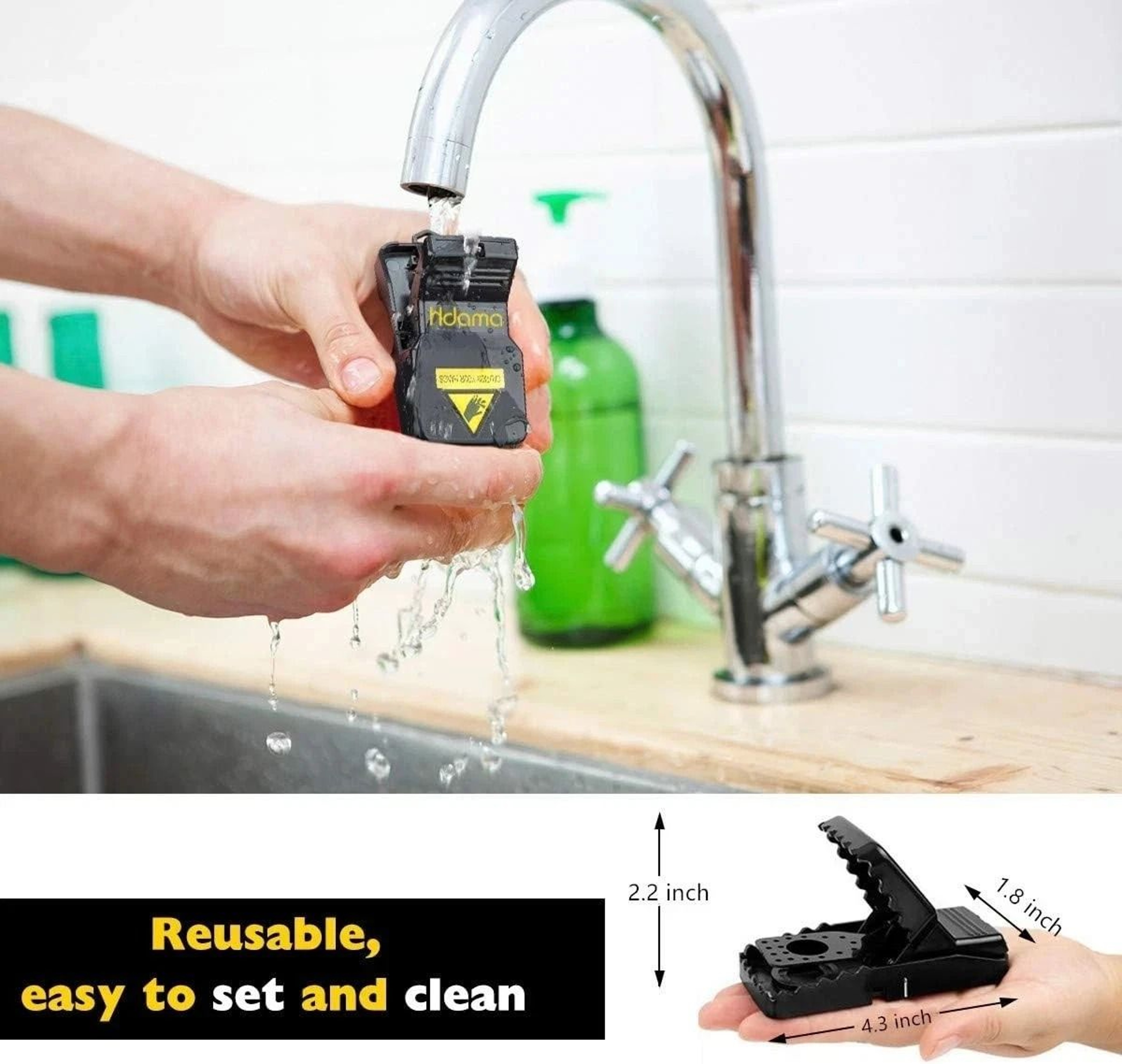 Rodent Killer Snap Trap Heavy Duty Mouse Traps Mice Power Pest Trap 7
