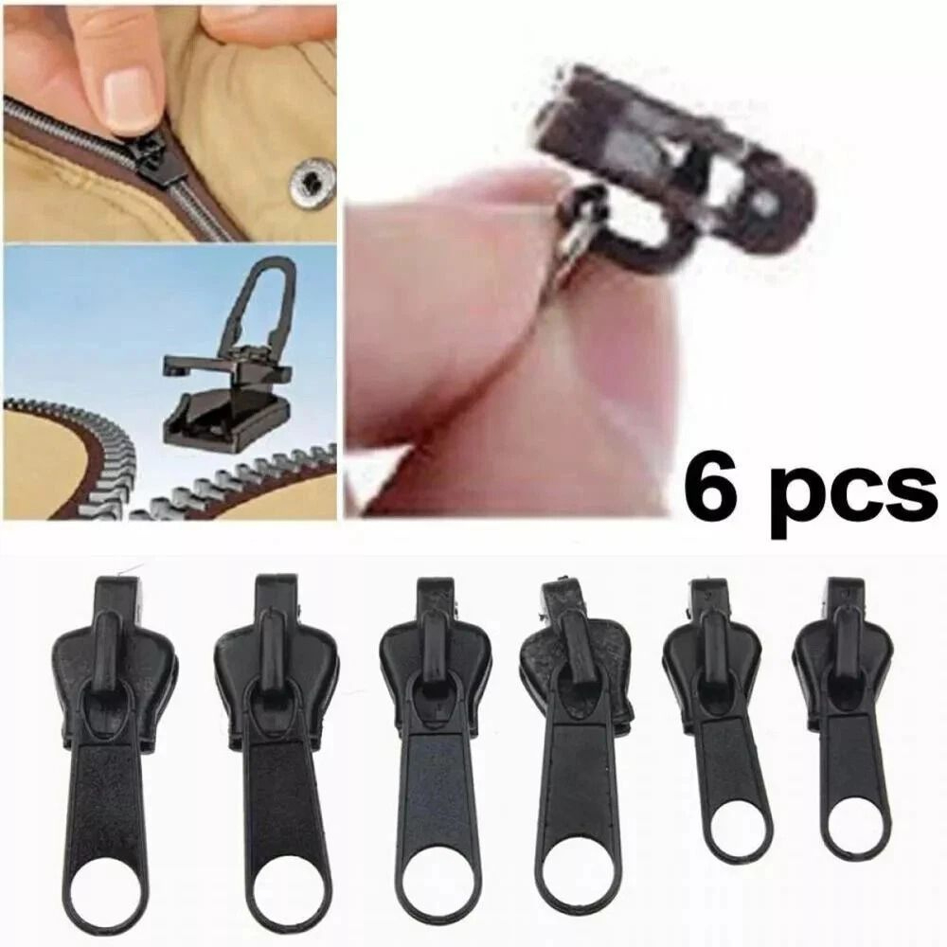 Instant Zipper Fix Zip Slider Repair Kit Removable Replacement 10