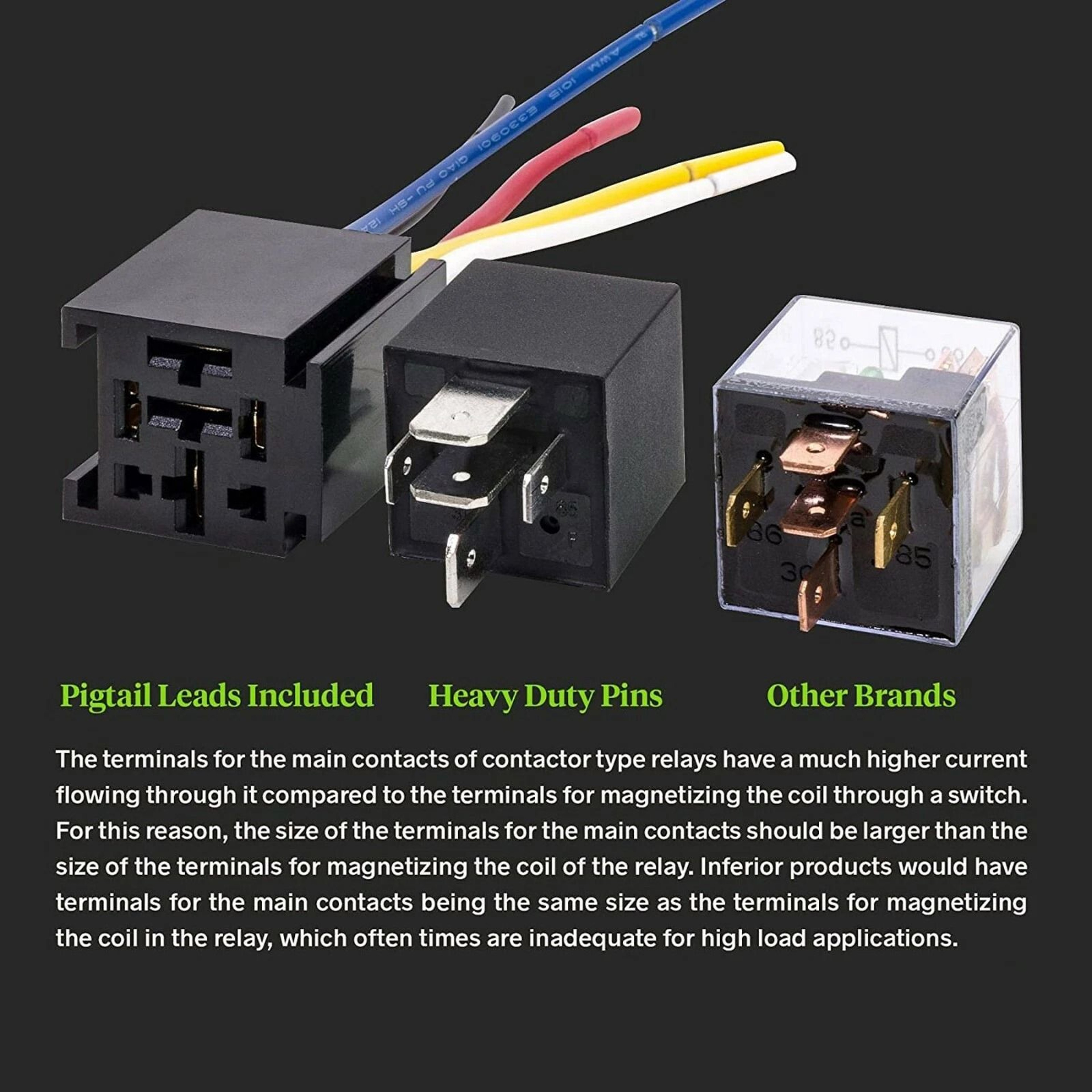Waterproof DC 5Pin Automotive Car Relay Switch SPDT Harness Socket 1