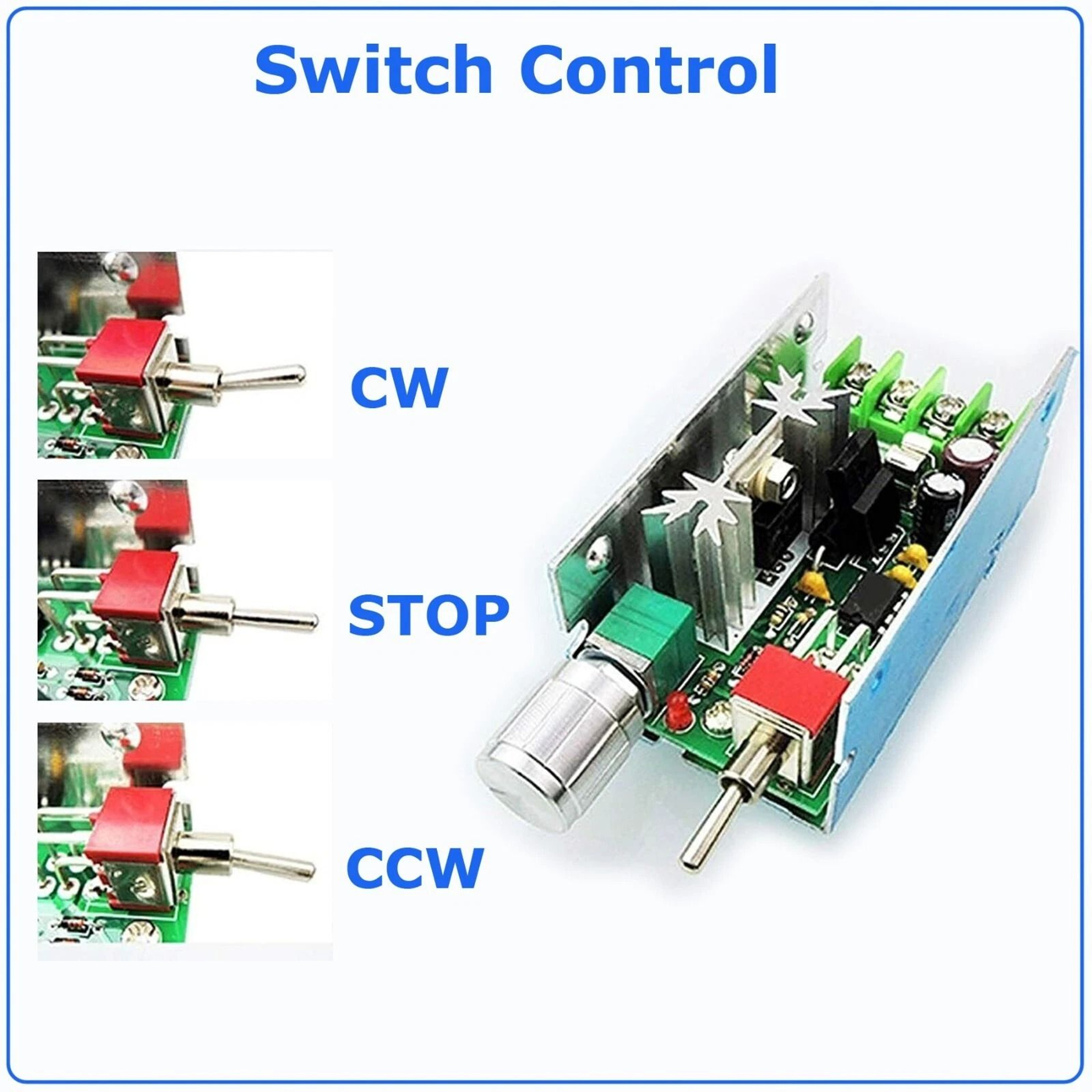 Reversible PWM DC Motor Speed Controller HHO Control Switch 2