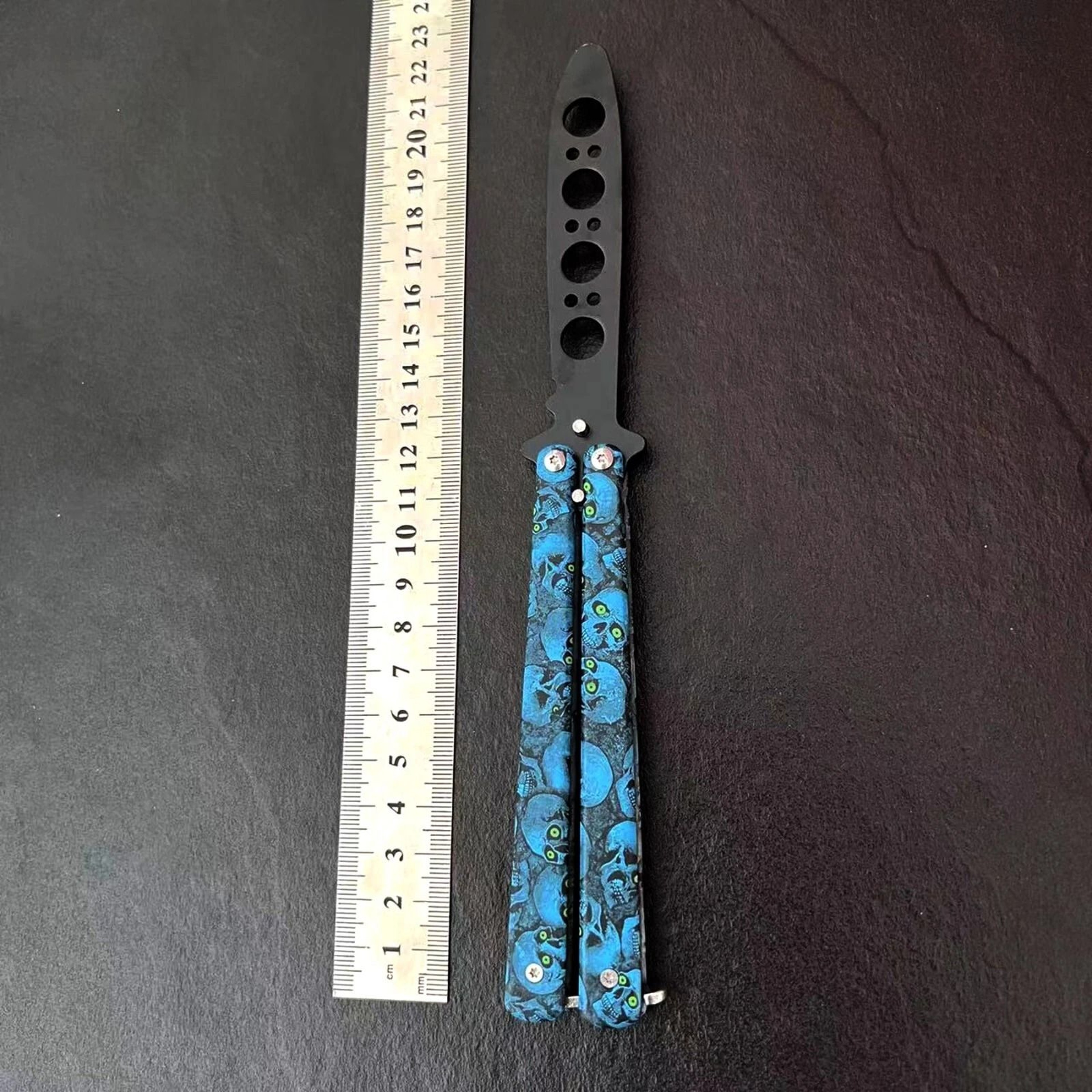 BALISONG METAL BUTTERFLY Trainer Knife High Quality Blade Tool For Practice 11