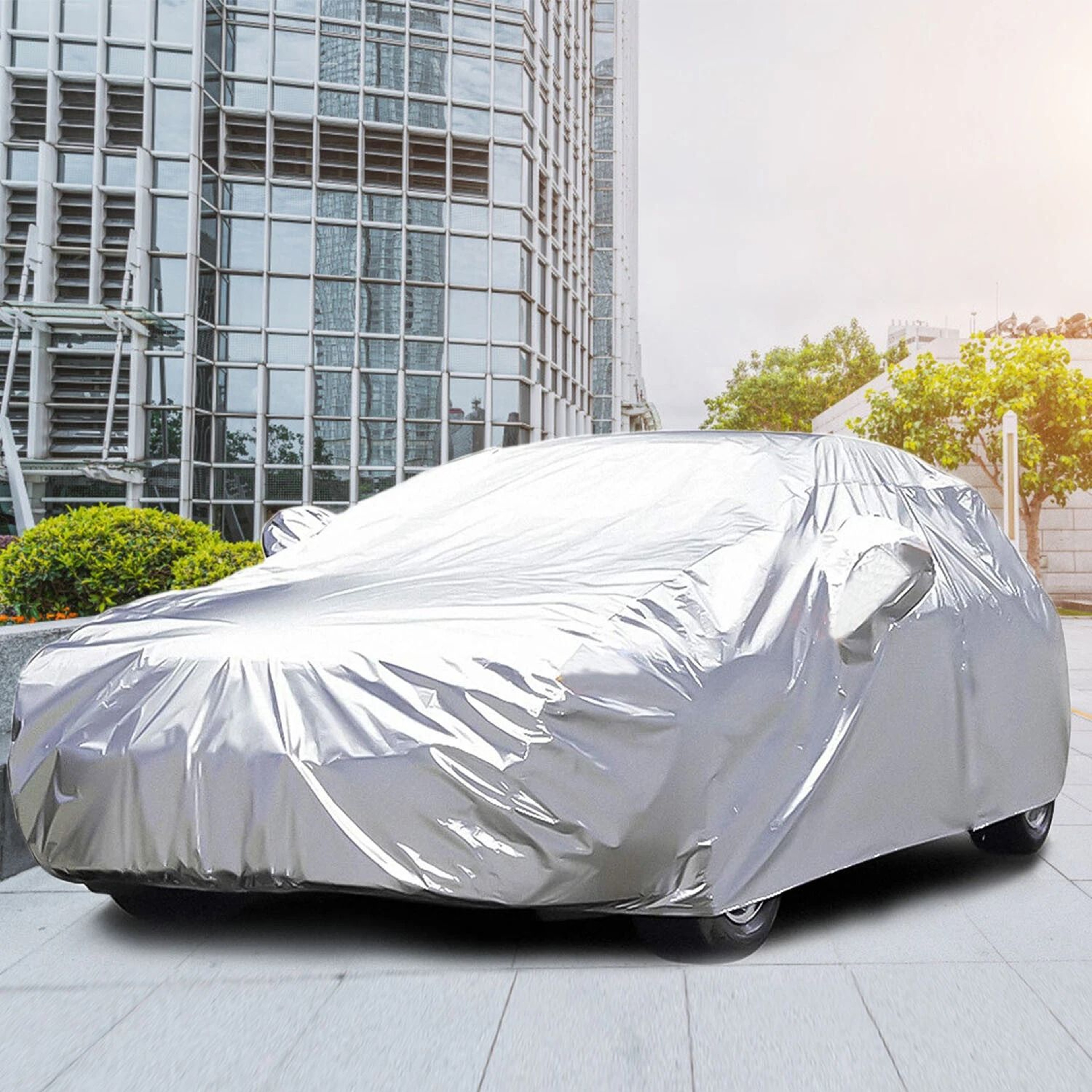 Full Car Protection Cover Waterproof Sun UV Snow Dust Rain Resistant Cover For Sedans 3