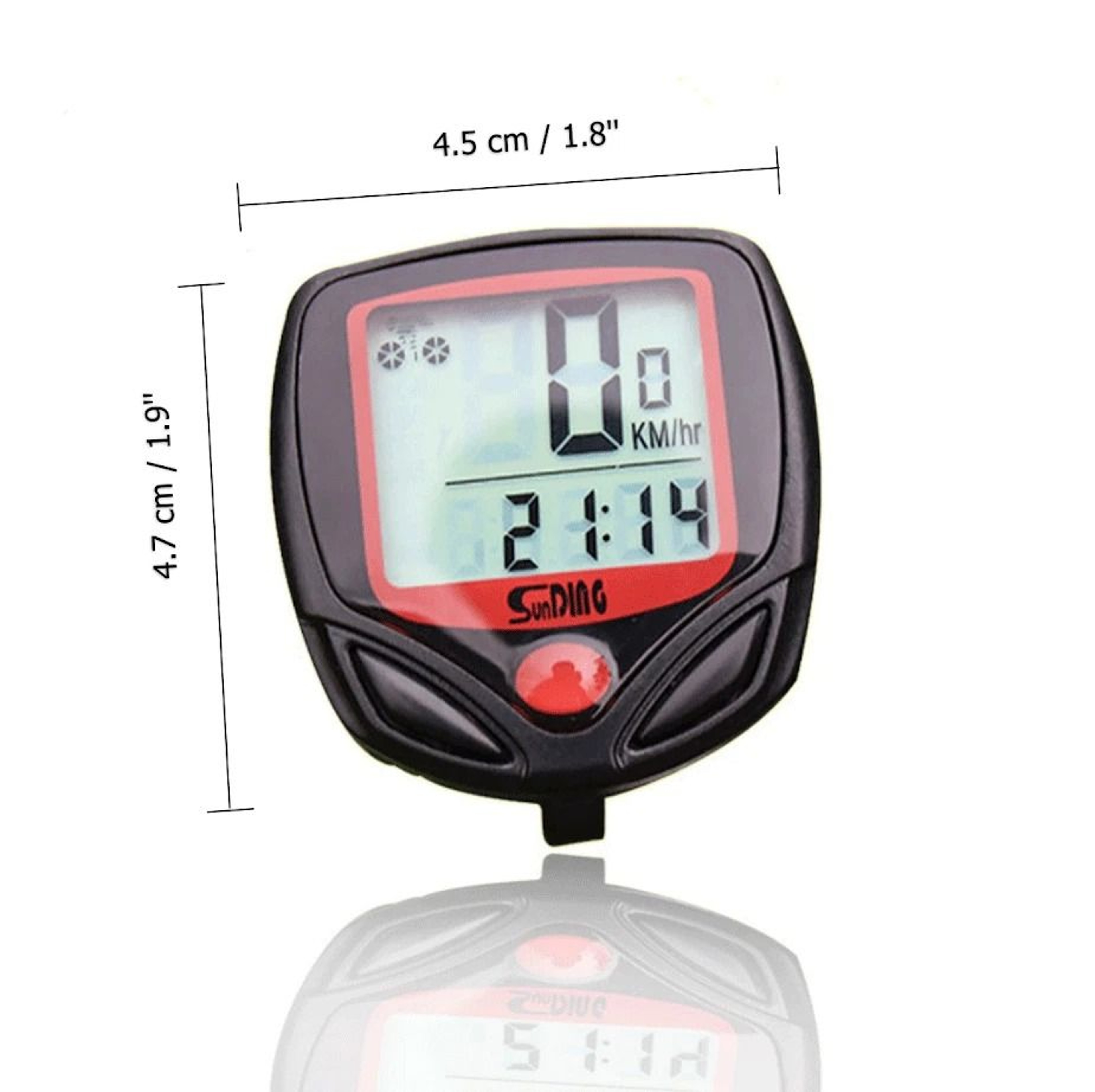 Digital Bike Speedometer  Odometer Waterproof LCD Cycle Computer MPHKMH 4