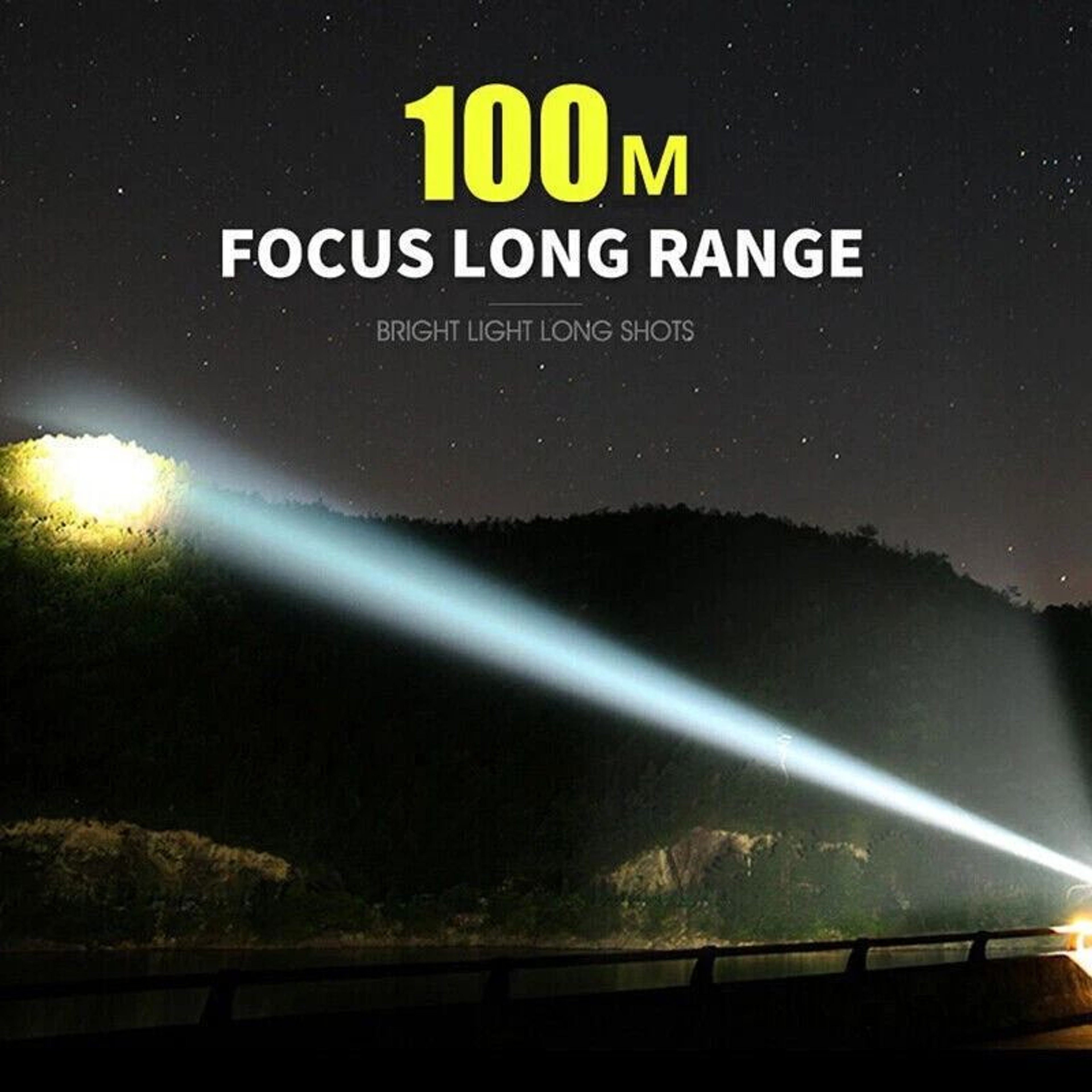 LED Flashlight Super Bright Rechargeable Spotlight Torch 7