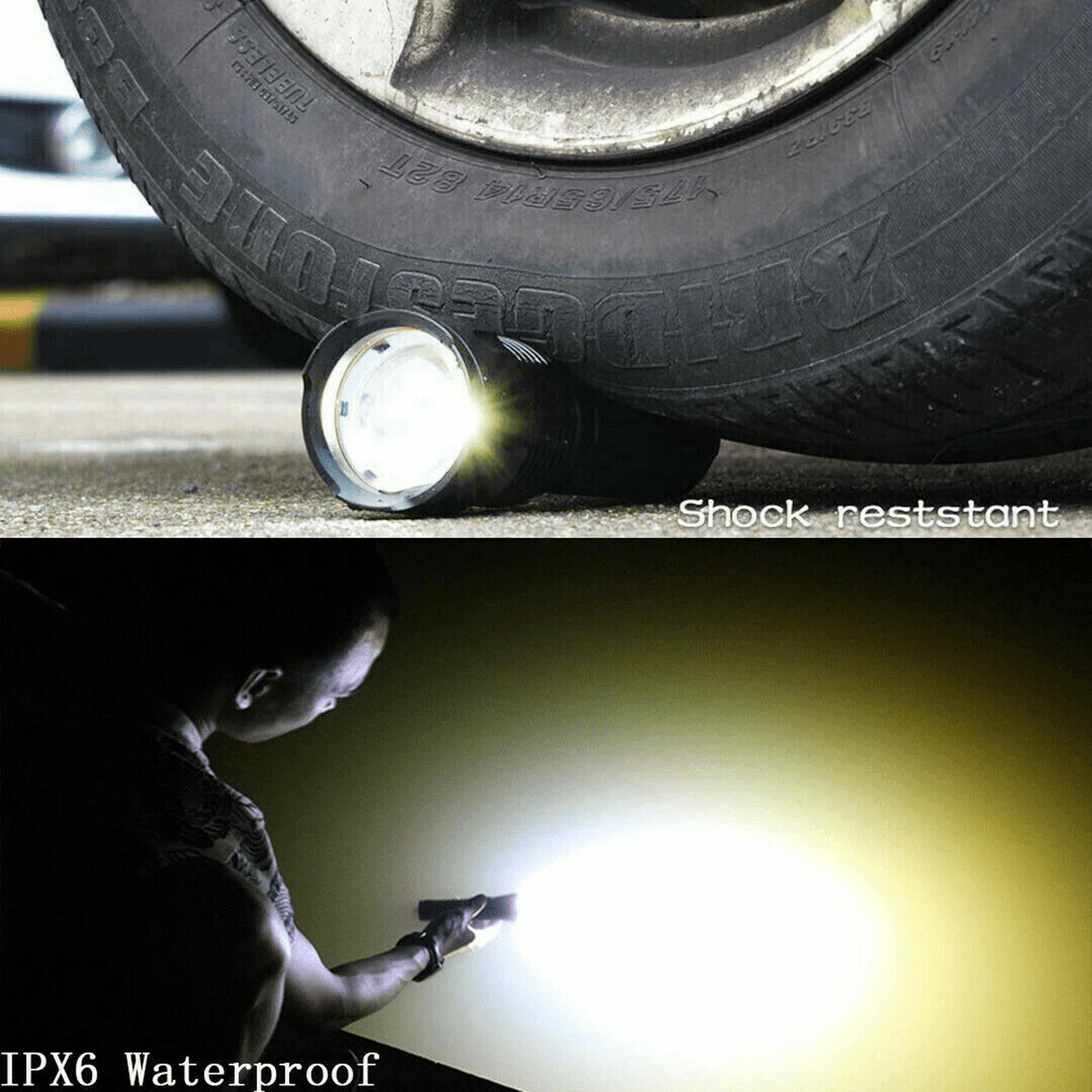 Super Bright LED Tactical Torch With USB Rechargeable Battery 3