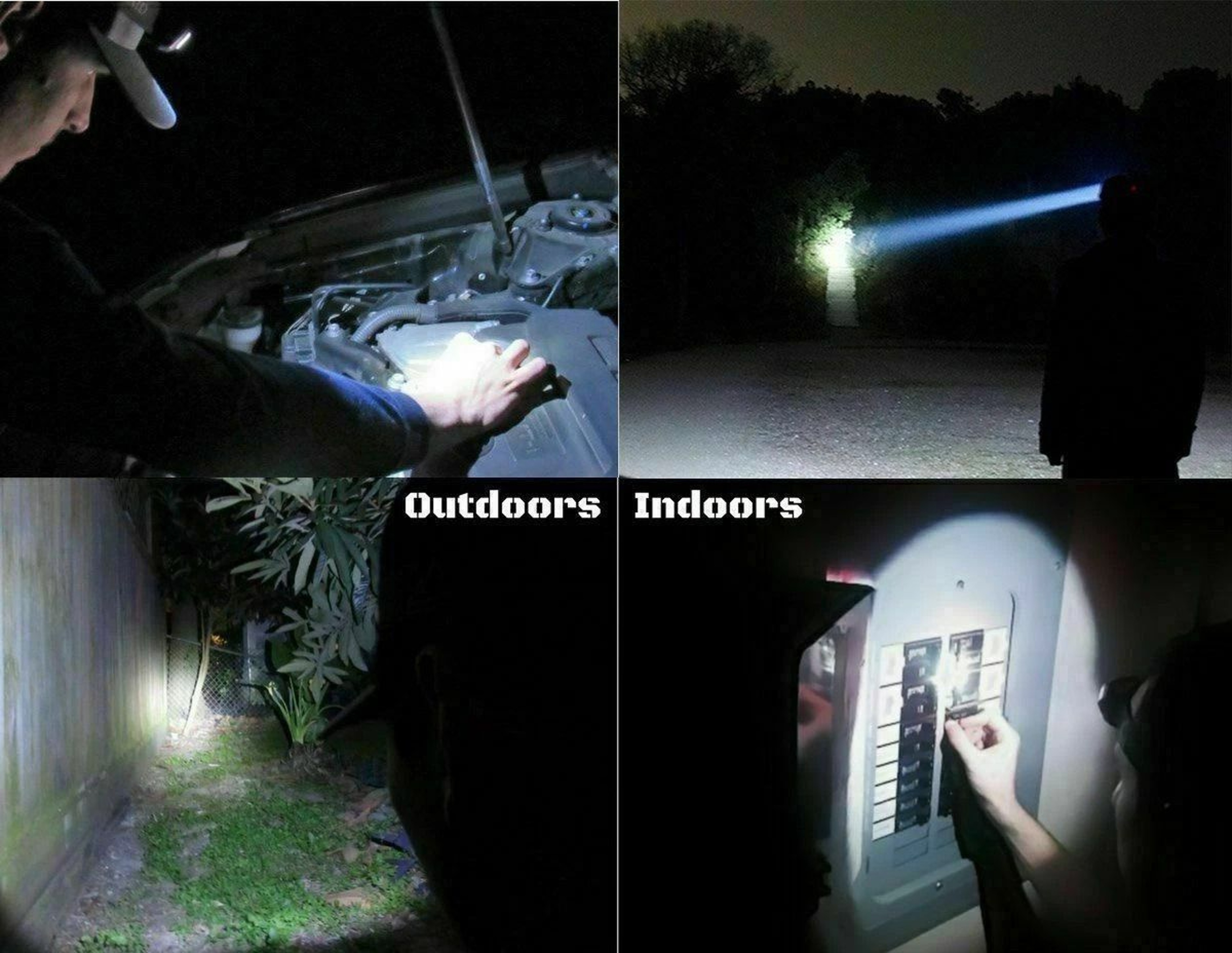 USB Rechargeable LED Headlamp Waterproof Adjustable Focus With Motion Sensor 3