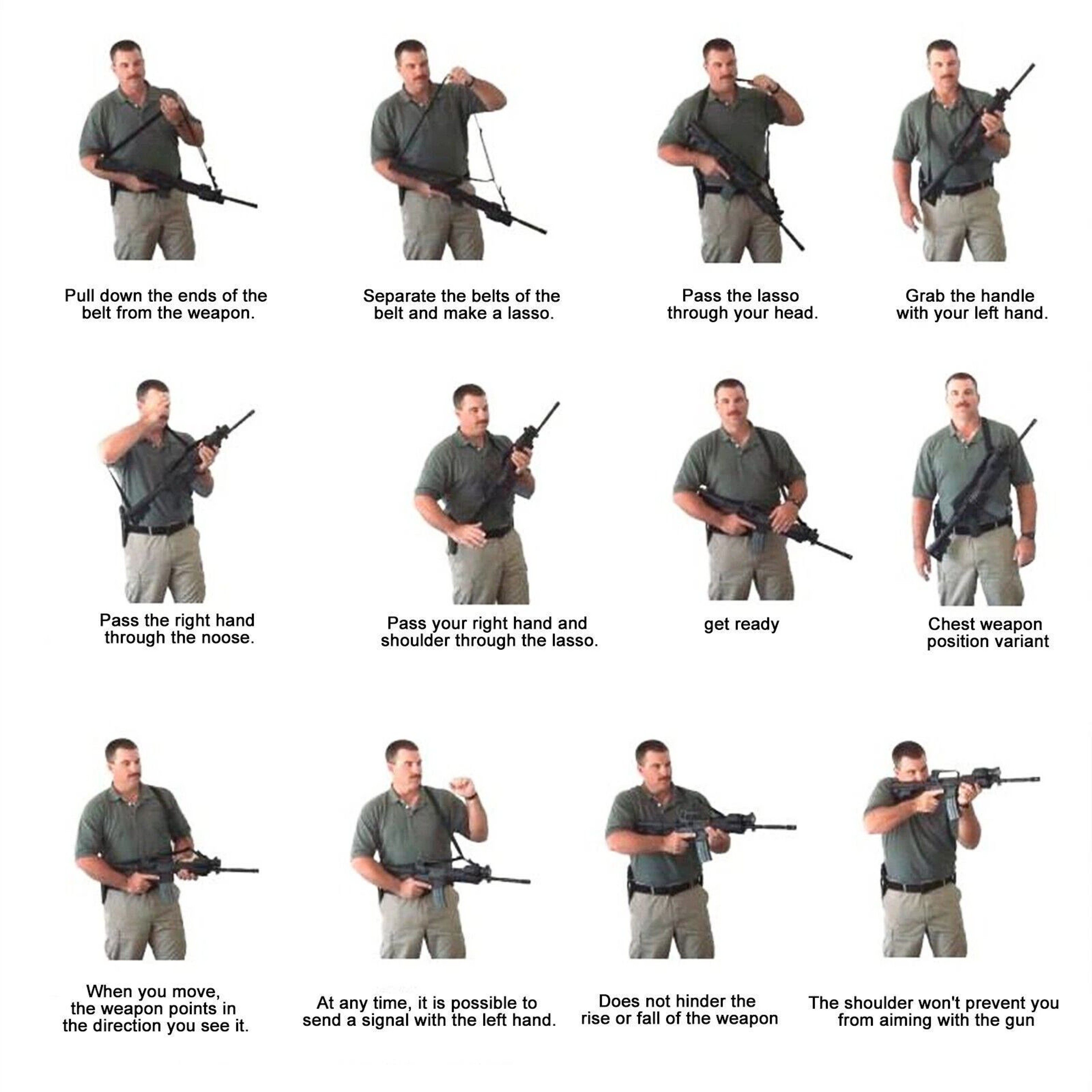 Tactical One Single Point Bungee Rifle Sling With QD Buckle Adjustable And Durable Gun Sling 4