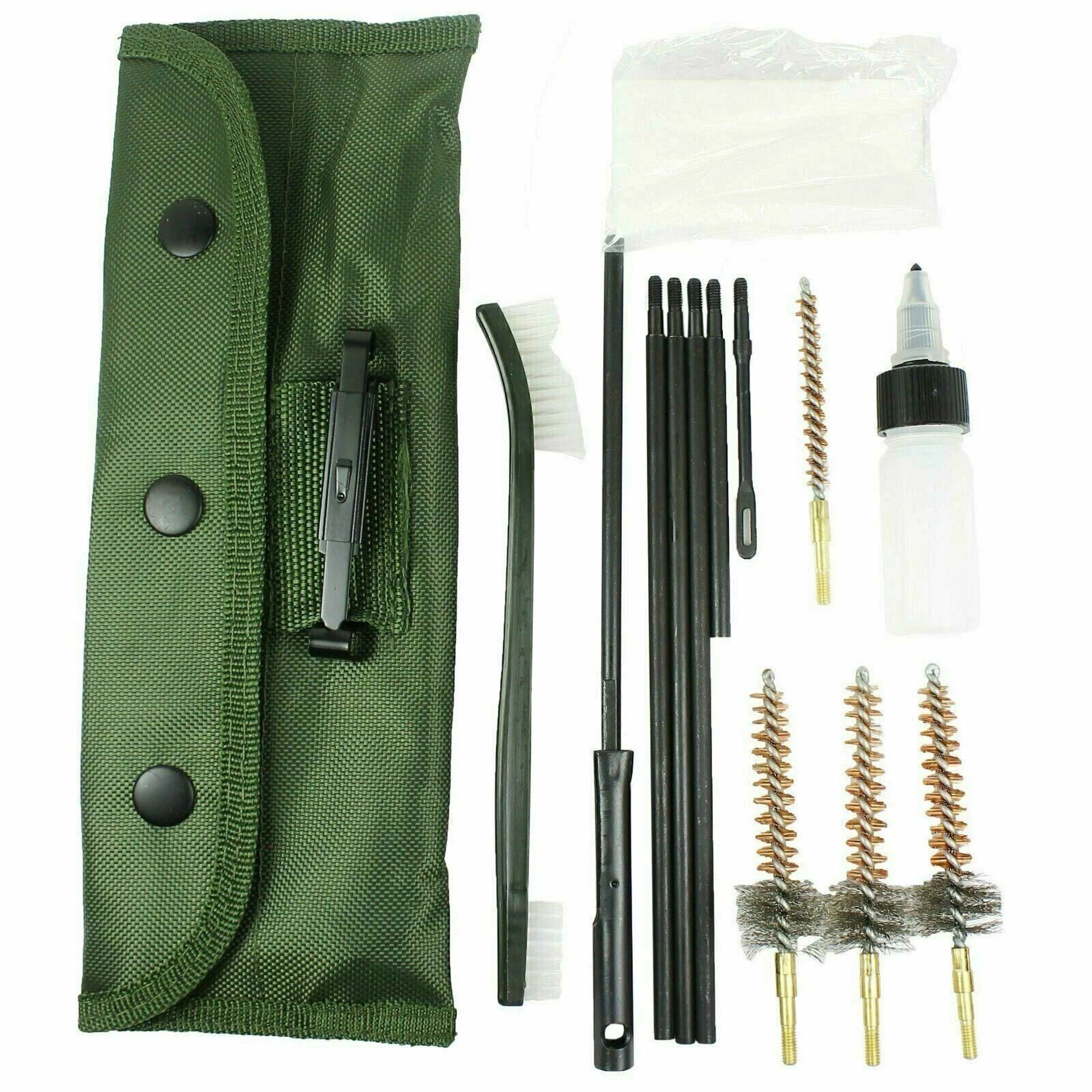 Rifle Cleaning Kit With Bronze Chamber Brushes  Case 0