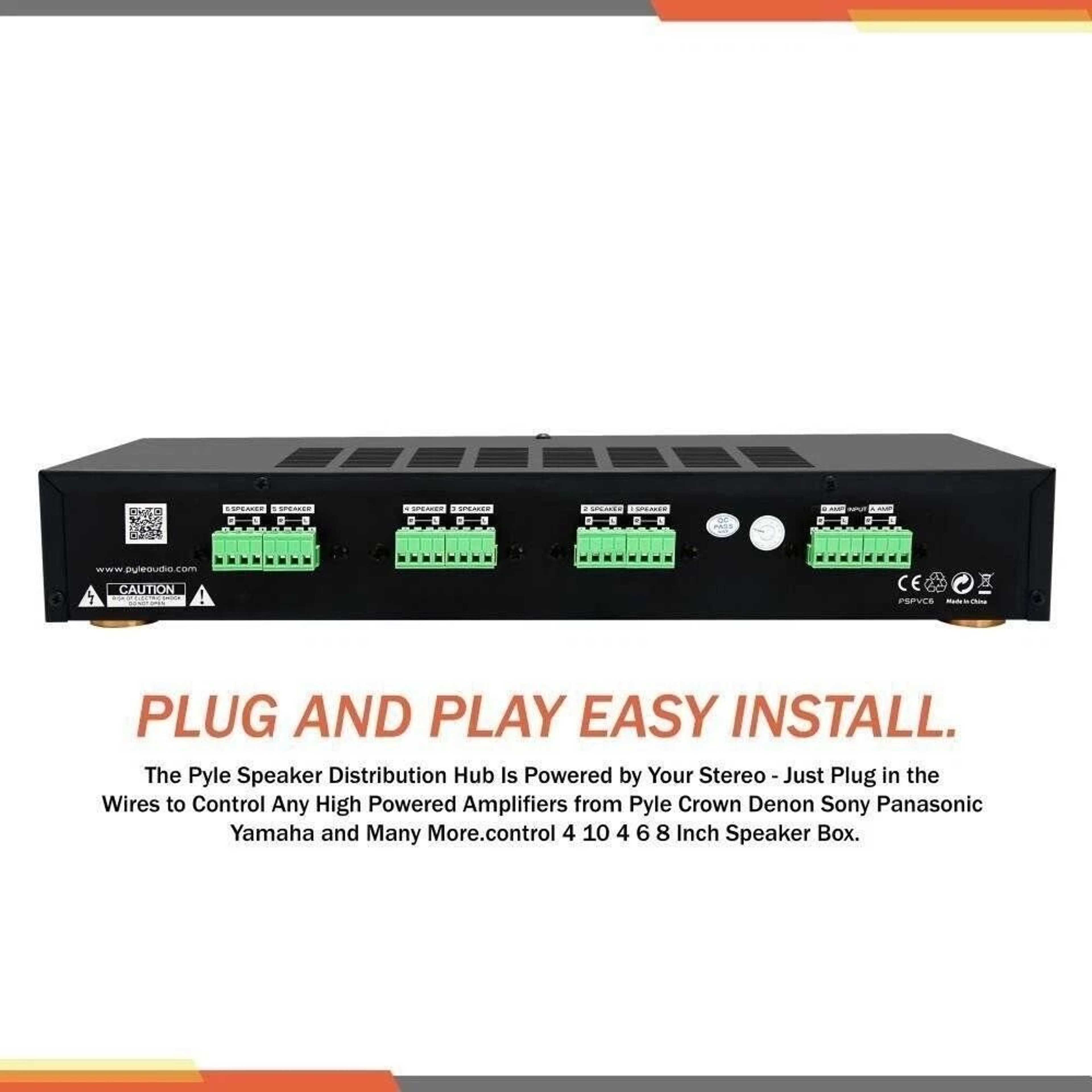 Universal Speaker Selector With Volume Control Channel High Power 3