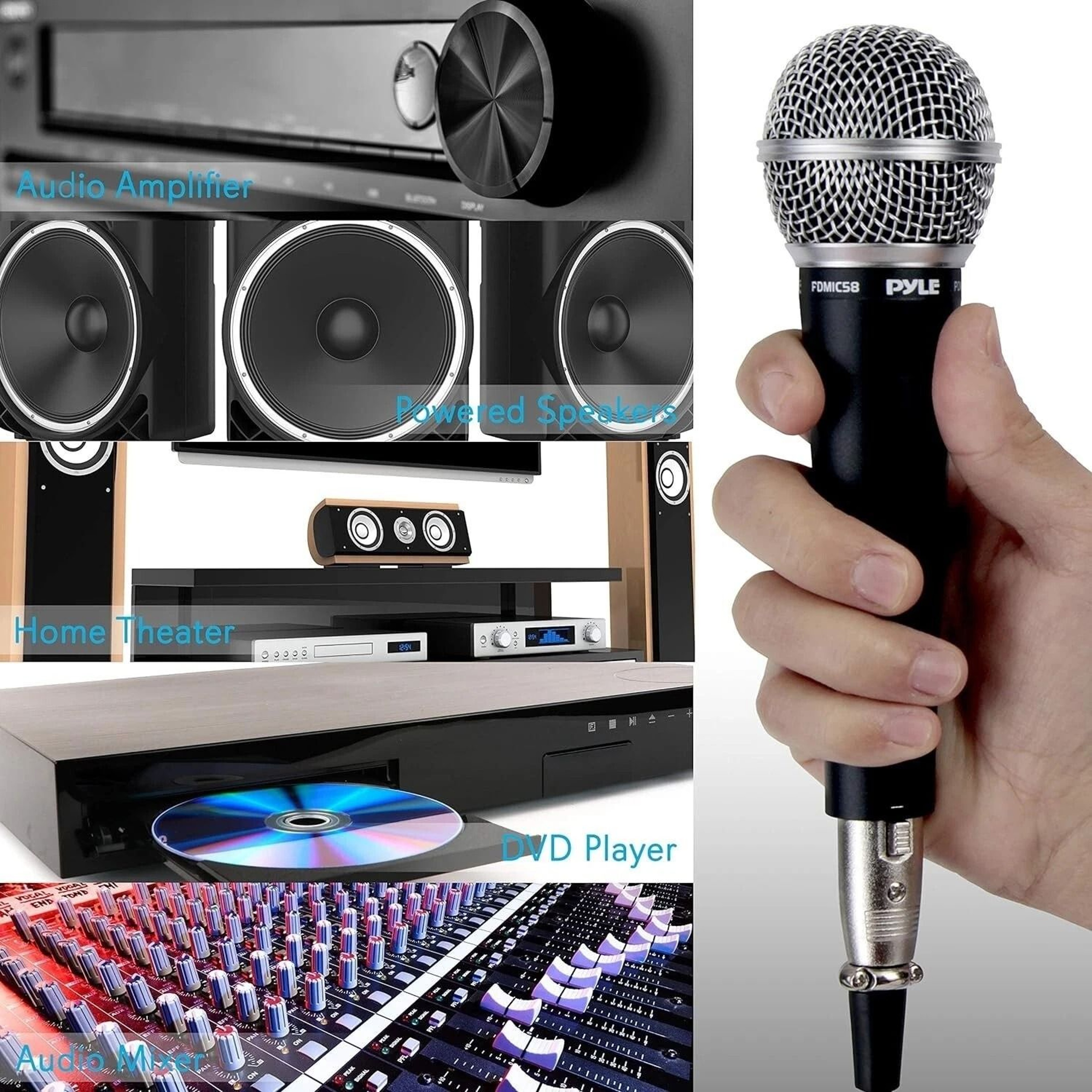 Professional Handheld Dynamic Microphone With Cable Durable Vocal Live Performance Microphone 1