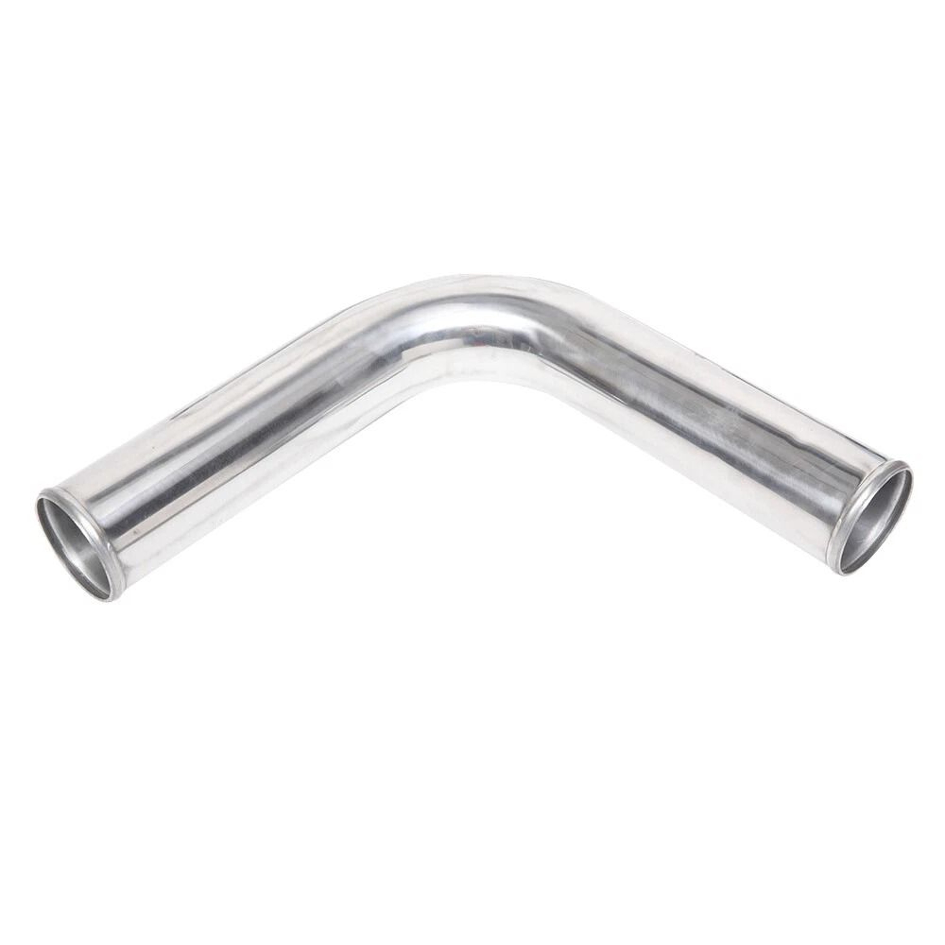 Polished Aluminum Intercooler Pipe Kit With Black Hose  Clamps Universal Upgrade 5